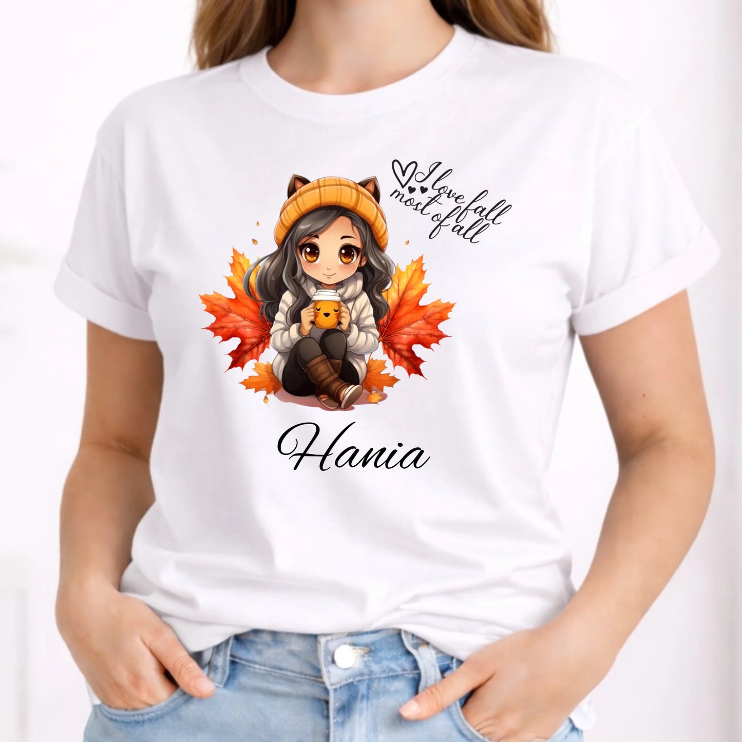 Koszulka damska jesieniara - Anime - personalizowana JS06 - StoryCups.pl
