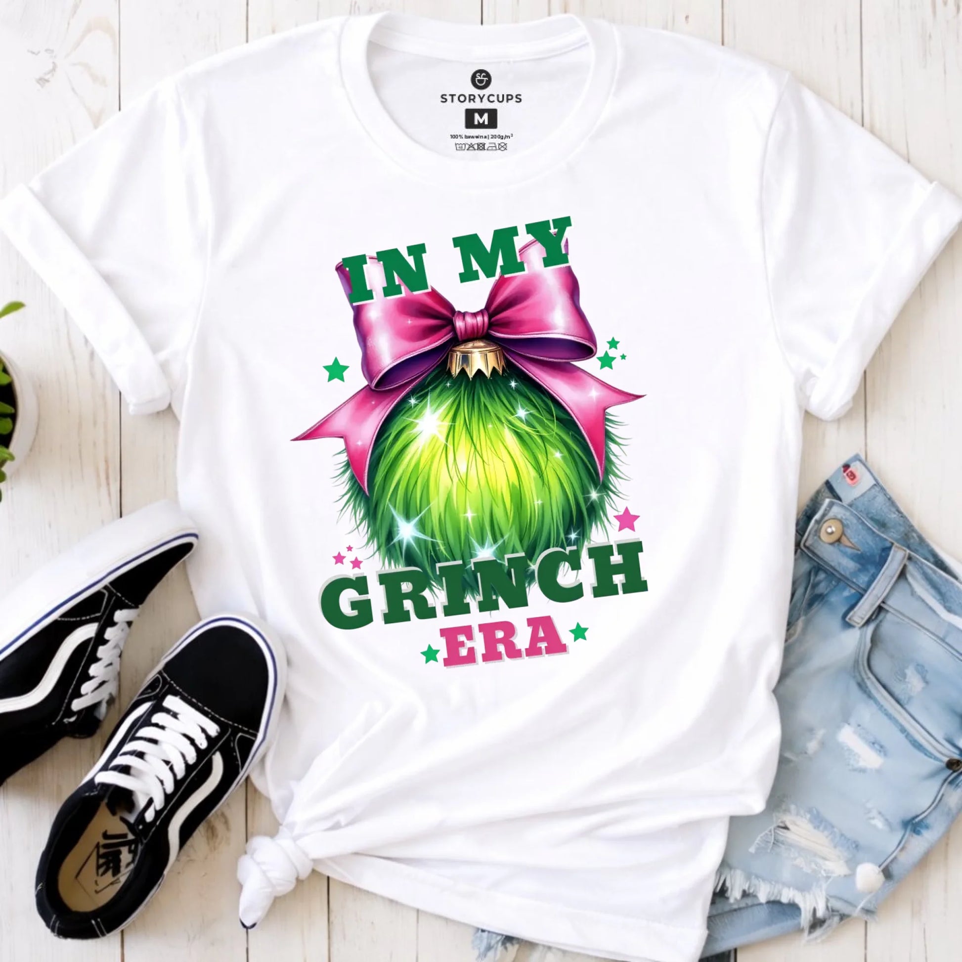 Koszulka damska świąteczna - In my Grinch era BN26 - StoryCups.pl