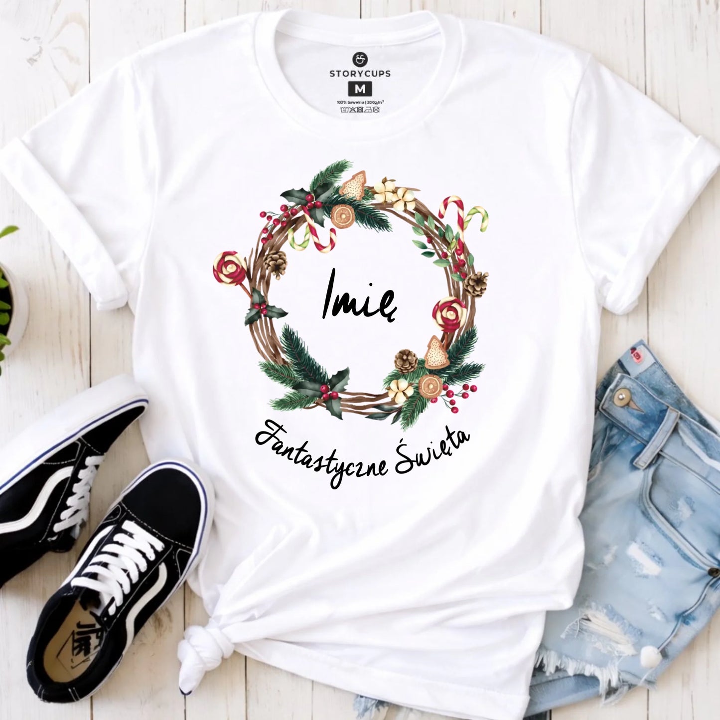 Koszulka damska świąteczna - Fantastyczne Święta - personalizowana BN14 - StoryCups.pl