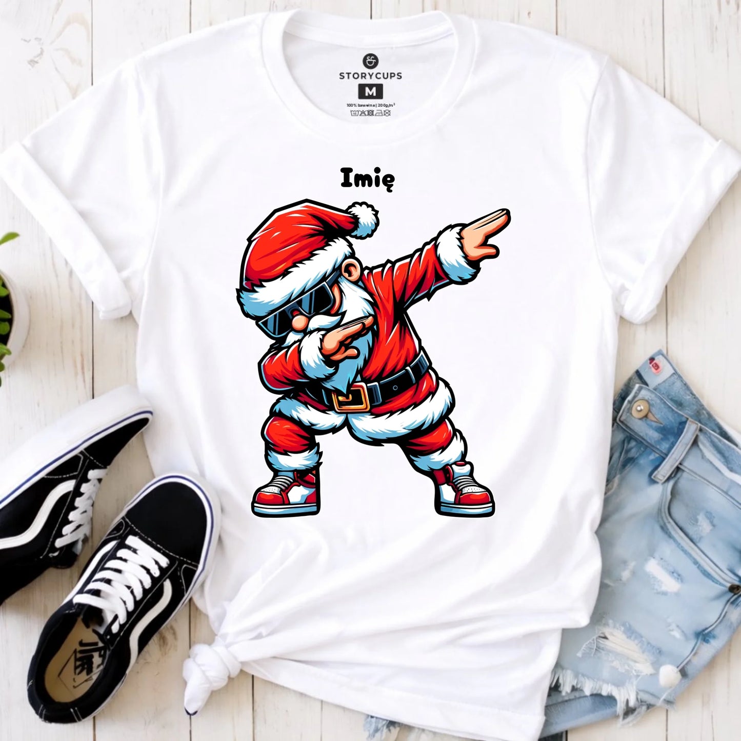 Koszulka damska świąteczna - Mikołaj - na Mikołajki - personalizowana BN136 - StoryCups.pl