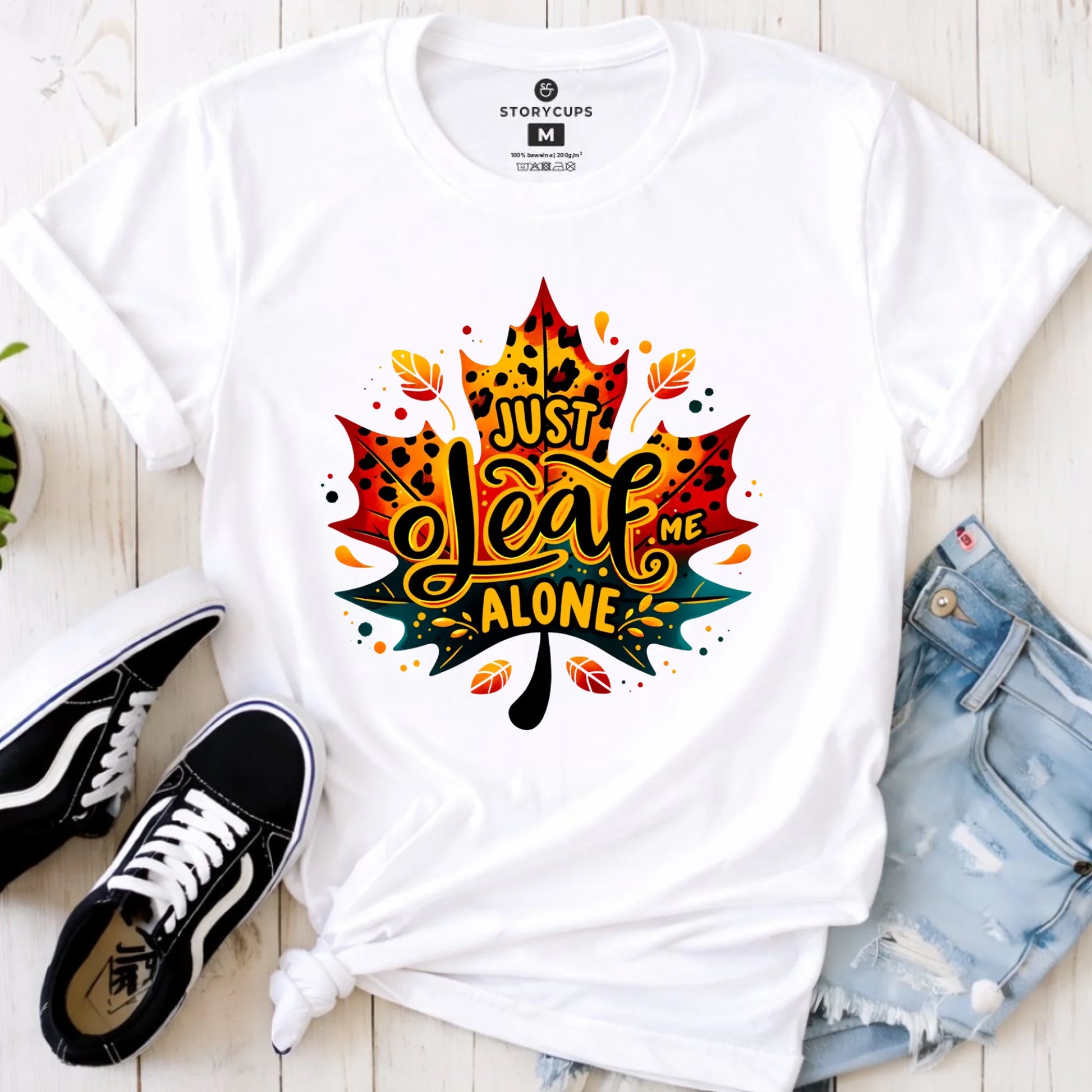 Koszulka damska jesienna - Just leaf me alone JS22 - StoryCups.pl