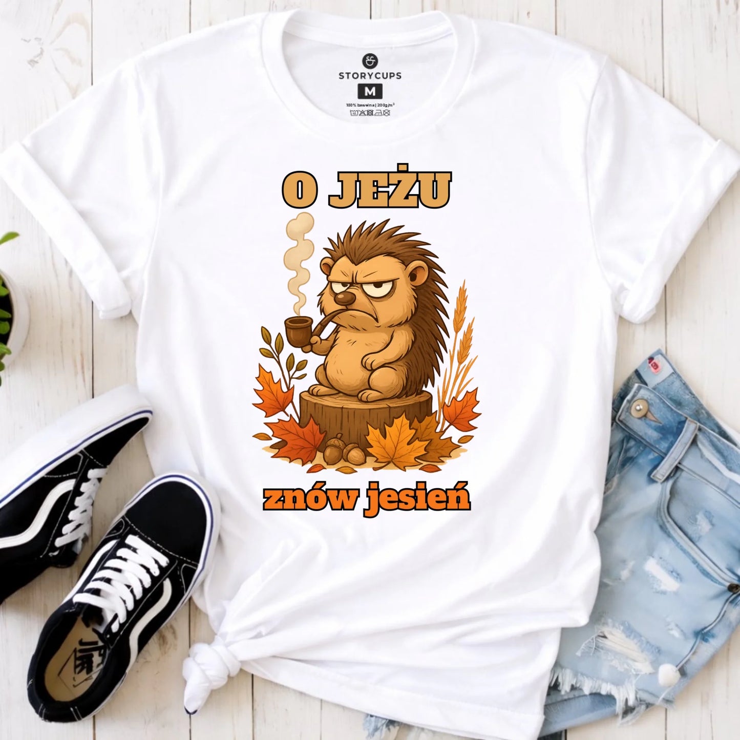 Koszulka damska jesienna - O jeżu znów jesień JS20 - StoryCups.pl