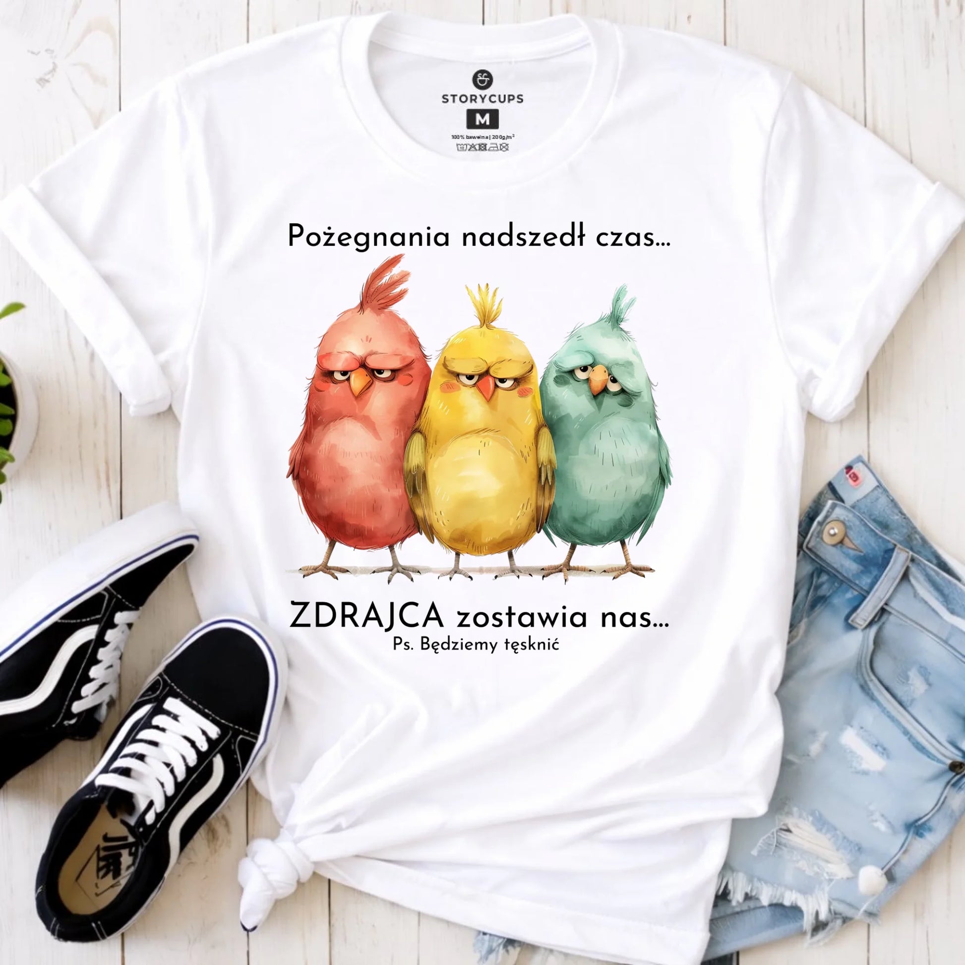 Koszulka damska na odejście z pracy - Pożegnania nadszedł czas OP05 - StoryCups.pl