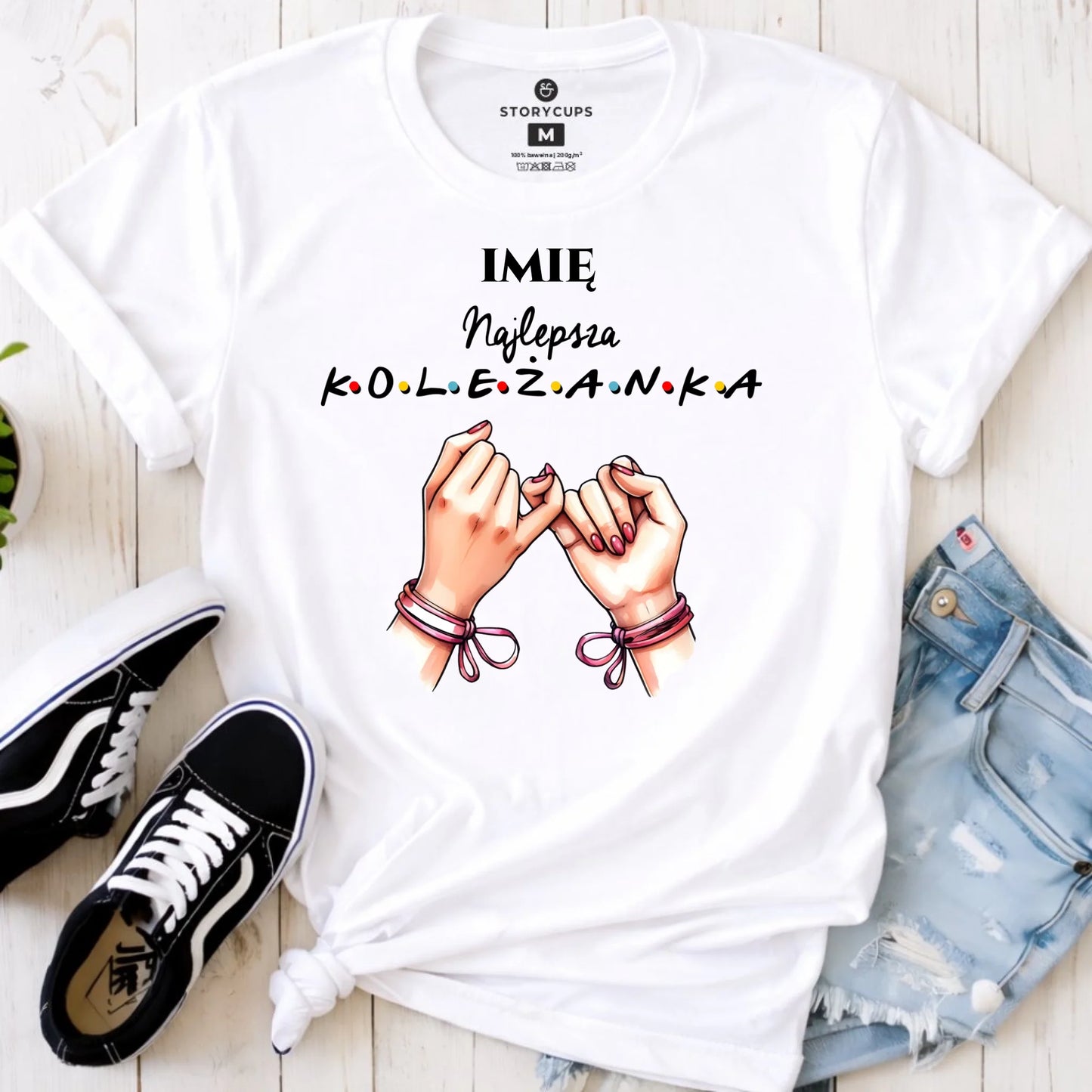 Koszulka damska - Najlepsza koleżanka - personalizowana DZ02 - StoryCups.pl