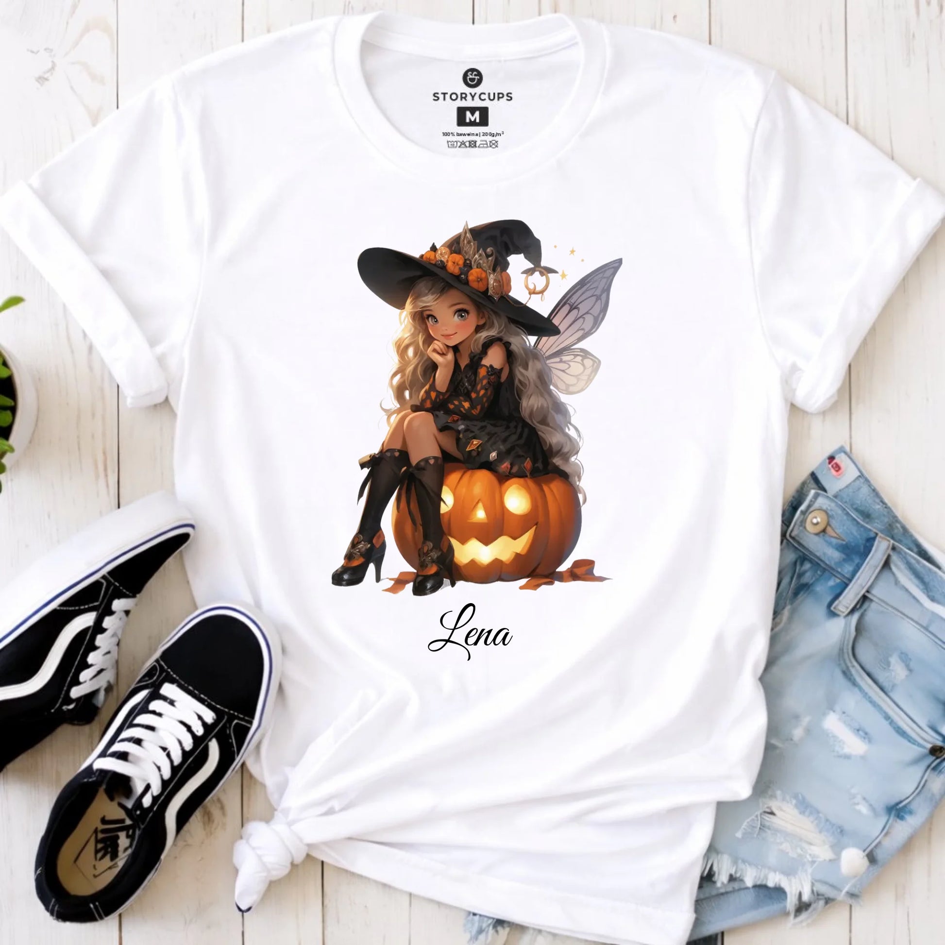 Koszulka na Halloween - Wróżka - wybierz postać - personalizowana HL02 - StoryCups.pl