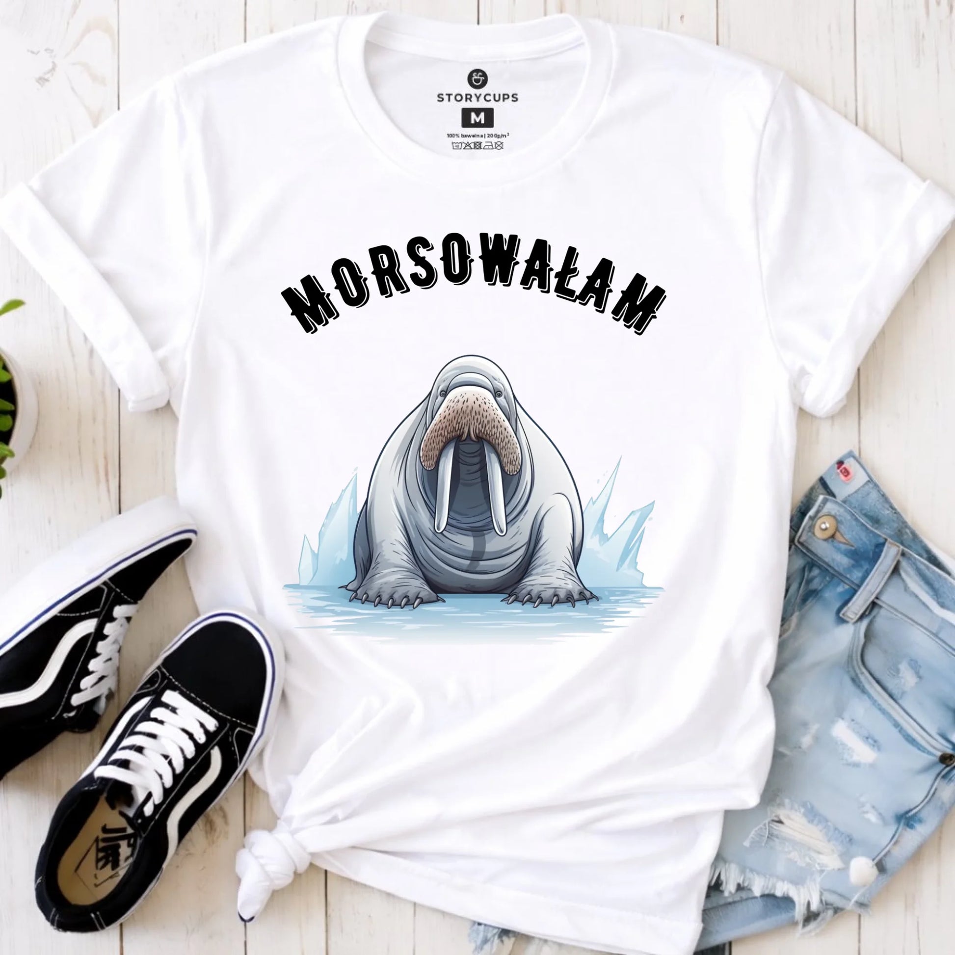 Koszulka damska - prezent dla morsa - Morsowałam - Mors HM18 - StoryCups.pl