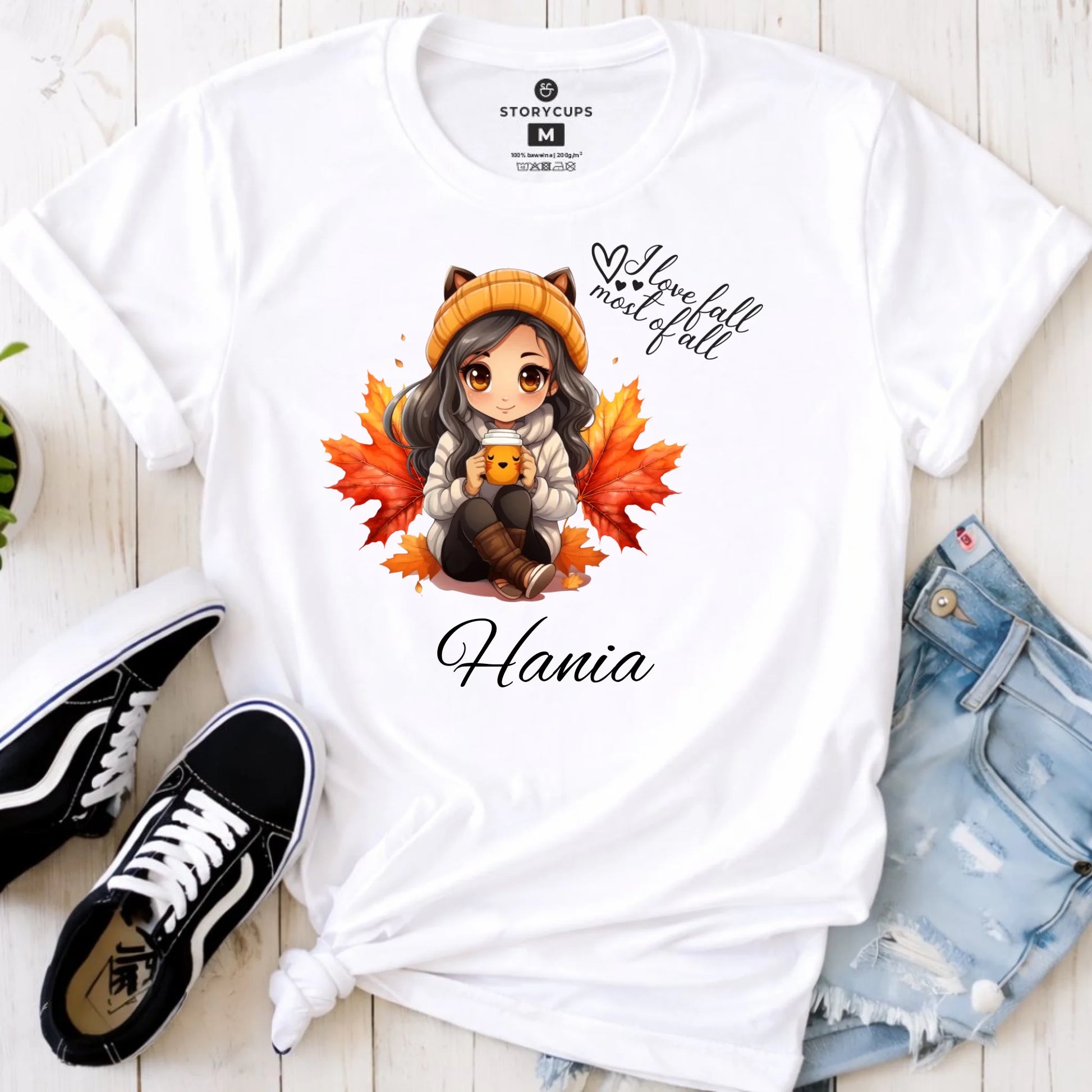 Koszulka damska jesieniara - Anime - personalizowana JS06 - StoryCups.pl