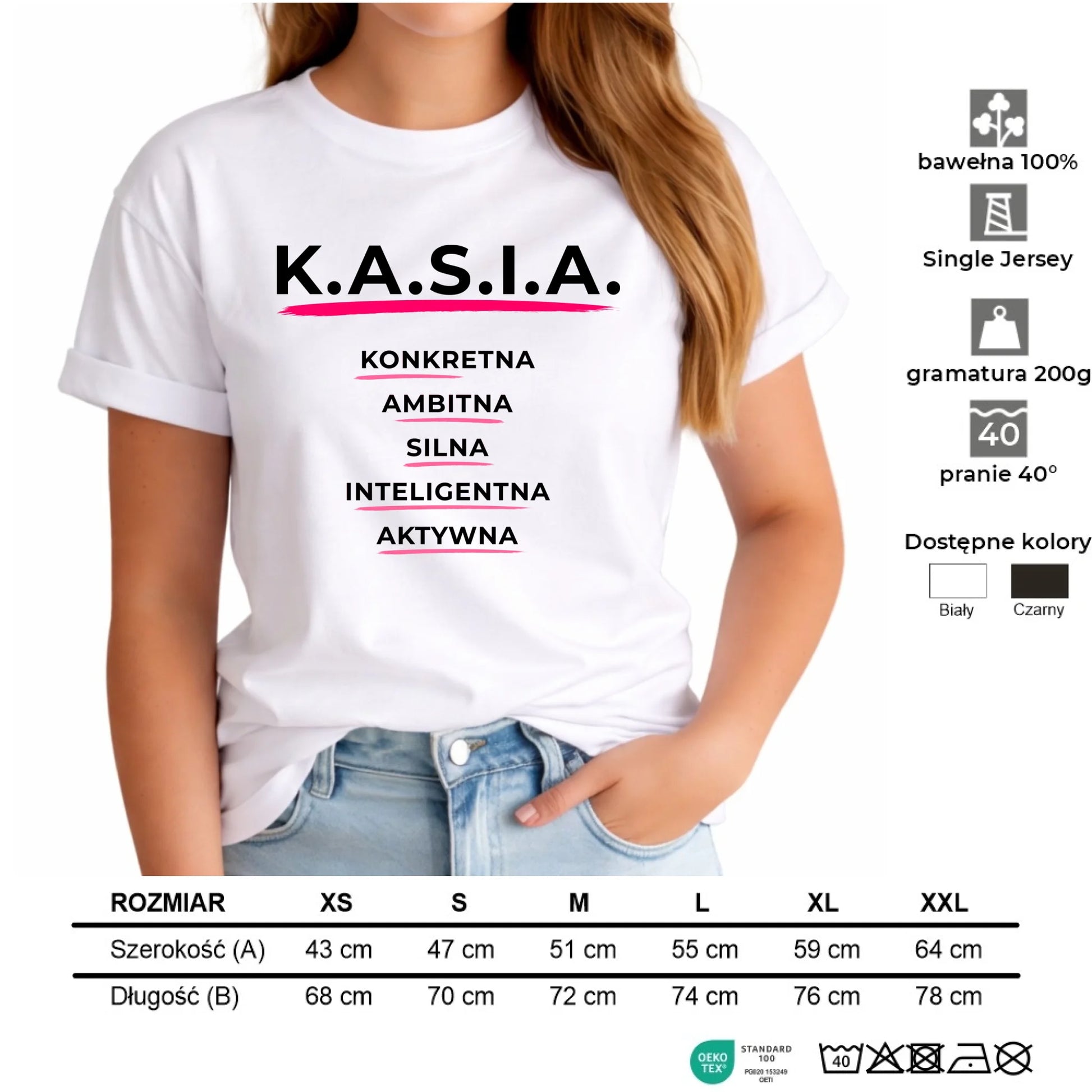 Koszulka damska - prezent dla Kasi - Katarzyna - K.A.S.I.A. DZ17 - StoryCups.pl