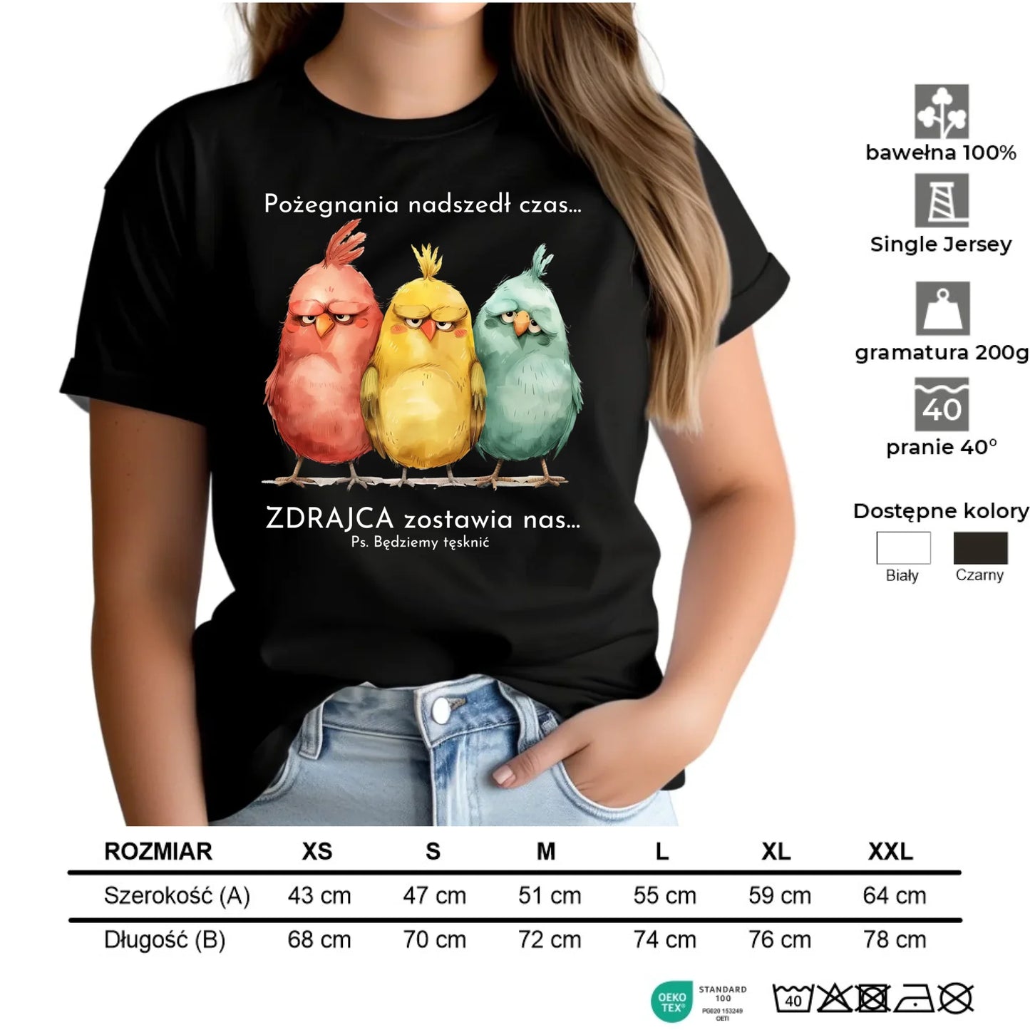 Koszulka damska na odejście z pracy - Pożegnania nadszedł czas OP05 - StoryCups.pl