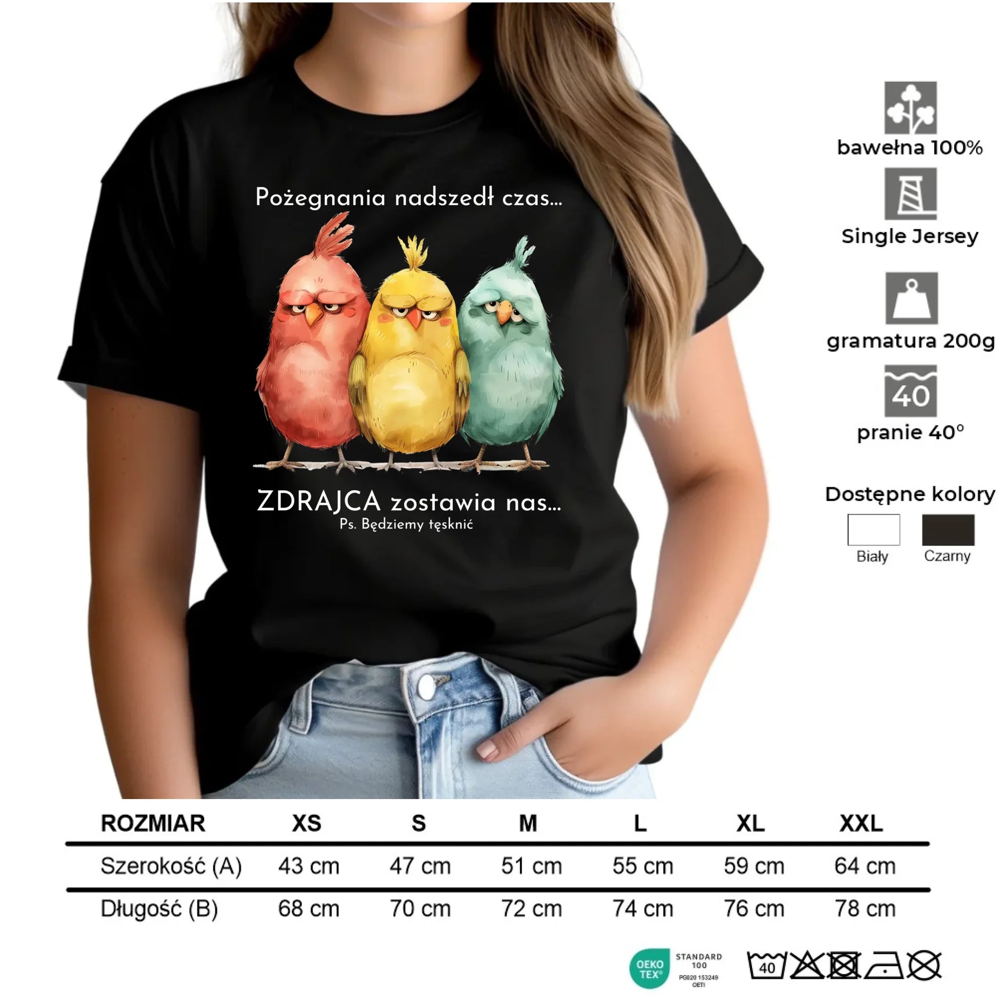 Koszulka damska na odejście z pracy - Pożegnania nadszedł czas OP05 - StoryCups.pl