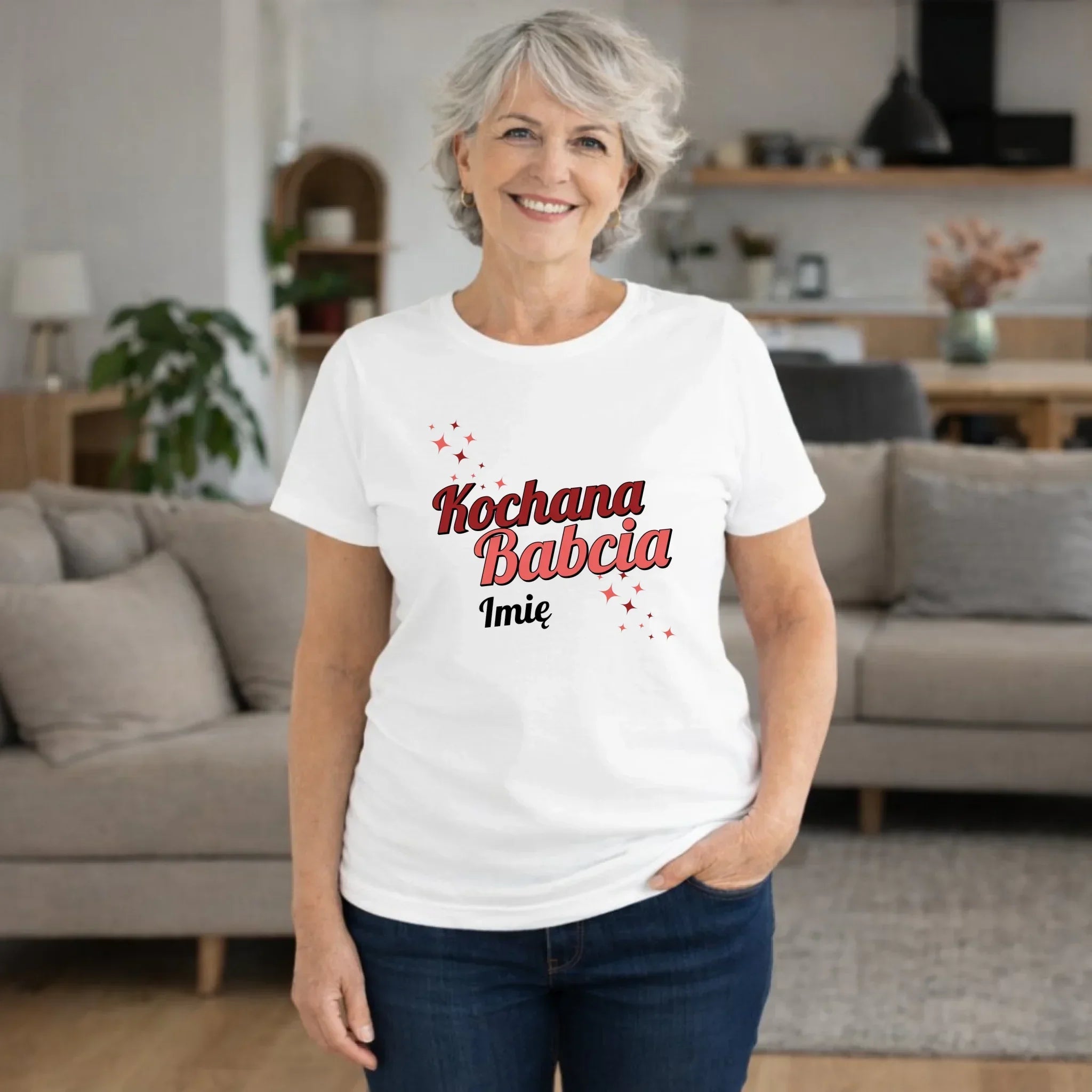 Koszulka dla babci - Kochana Babcia - personalizowana B05 - StoryCups.pl
