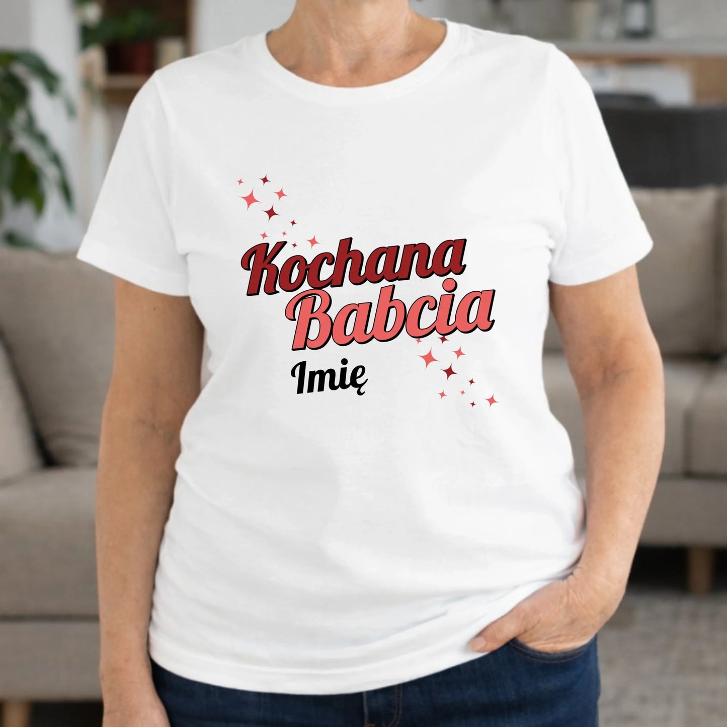 Koszulka dla babci - Kochana Babcia - personalizowana B05 - StoryCups.pl