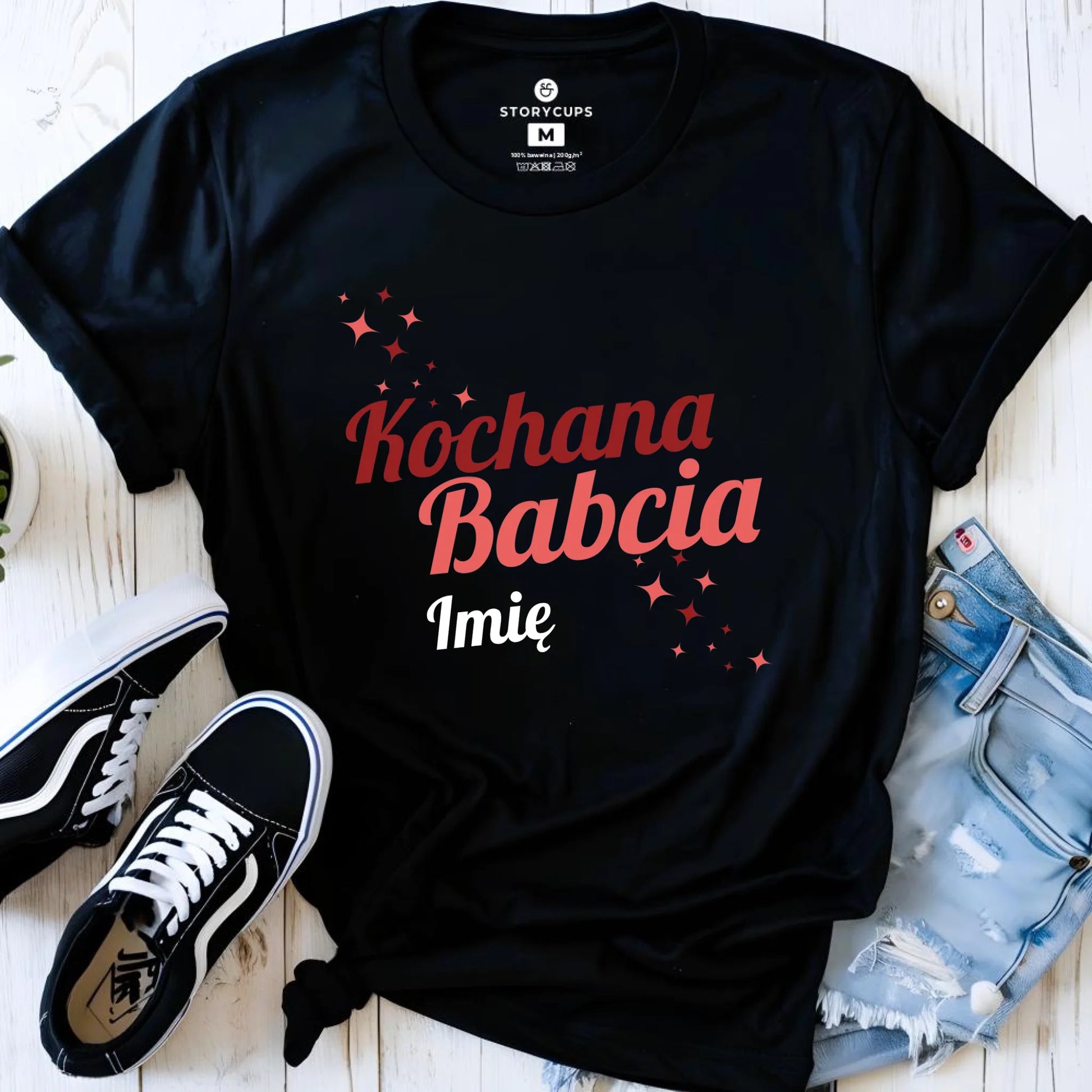 Koszulka dla babci - Kochana Babcia - personalizowana B05 - StoryCups.pl
