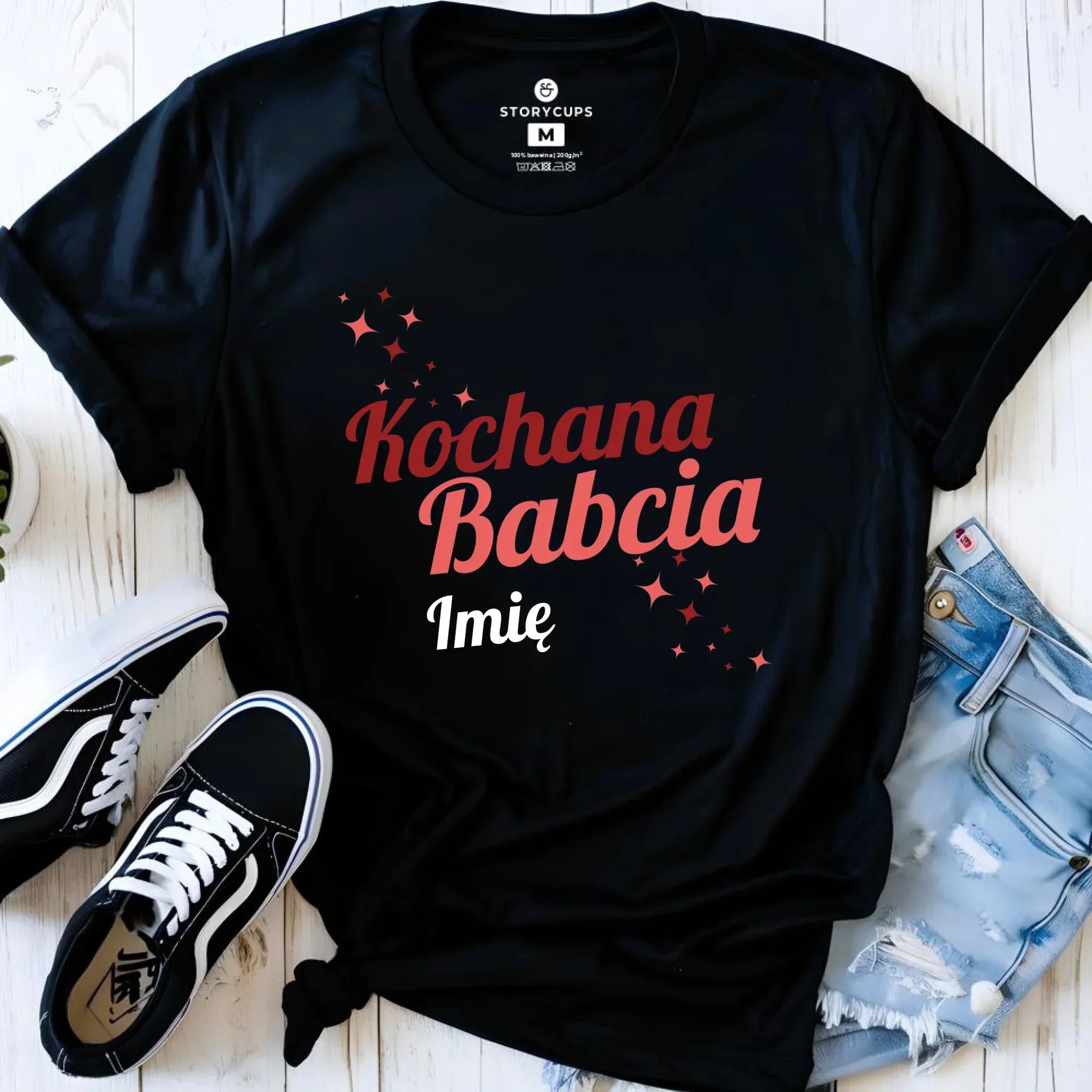 Koszulka dla babci - Kochana Babcia - personalizowana B05 - StoryCups.pl