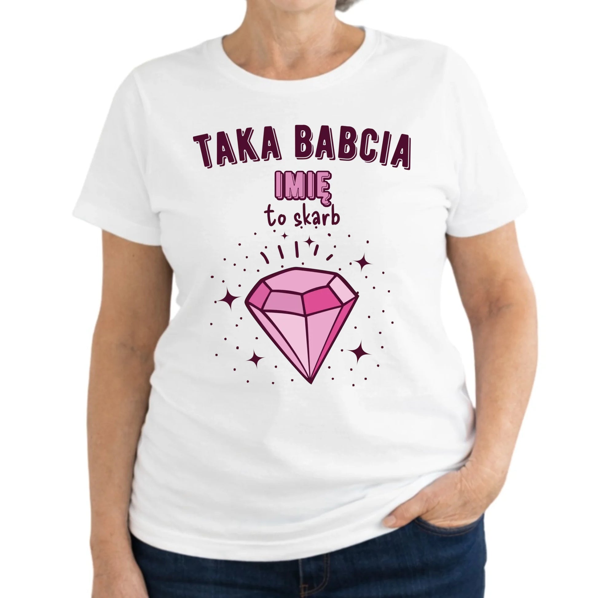 Koszulka dla babci - Taka Babcia to skarb - personalizowana B06 - StoryCups.pl