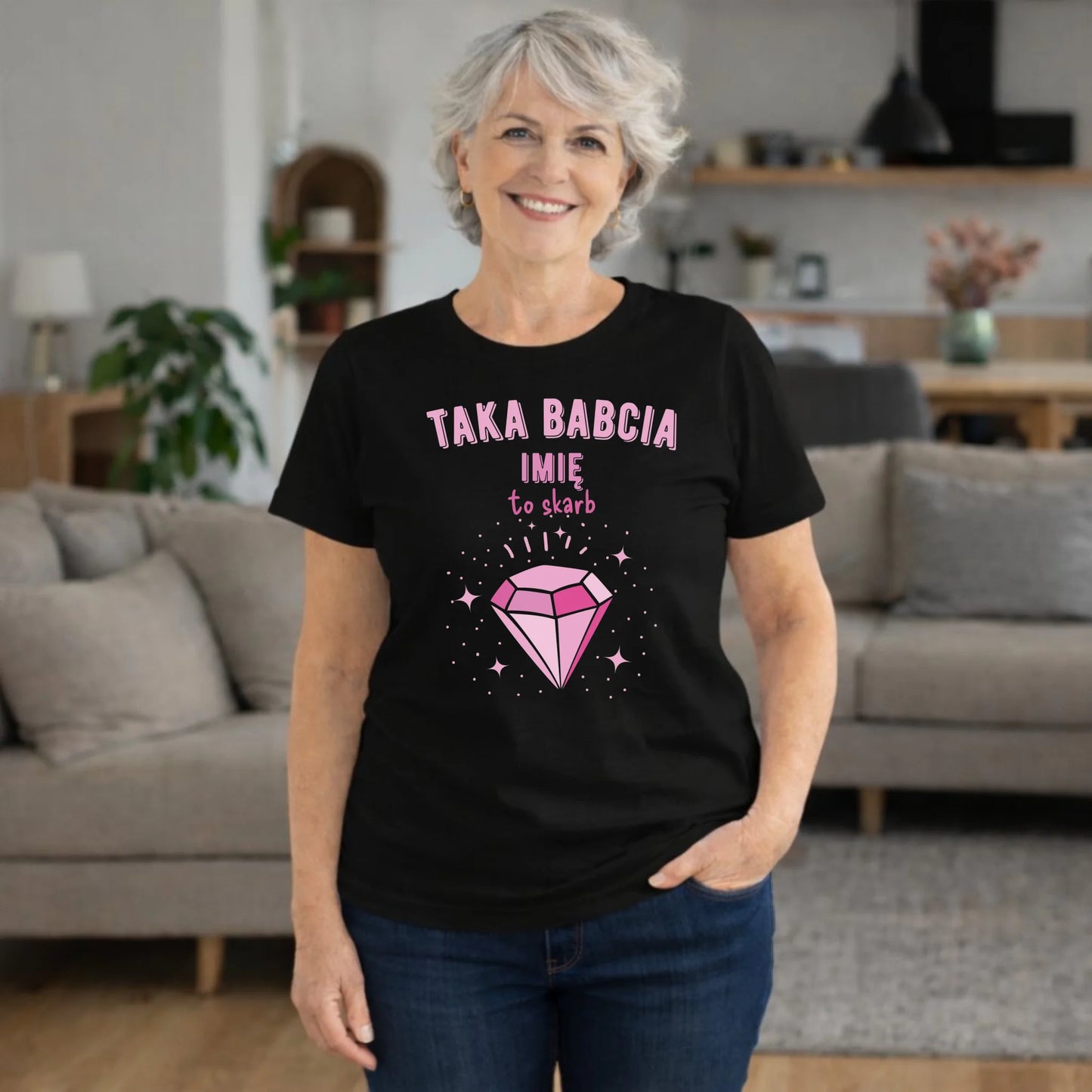 Koszulka dla babci - Taka Babcia to skarb - personalizowana B06 - StoryCups.pl