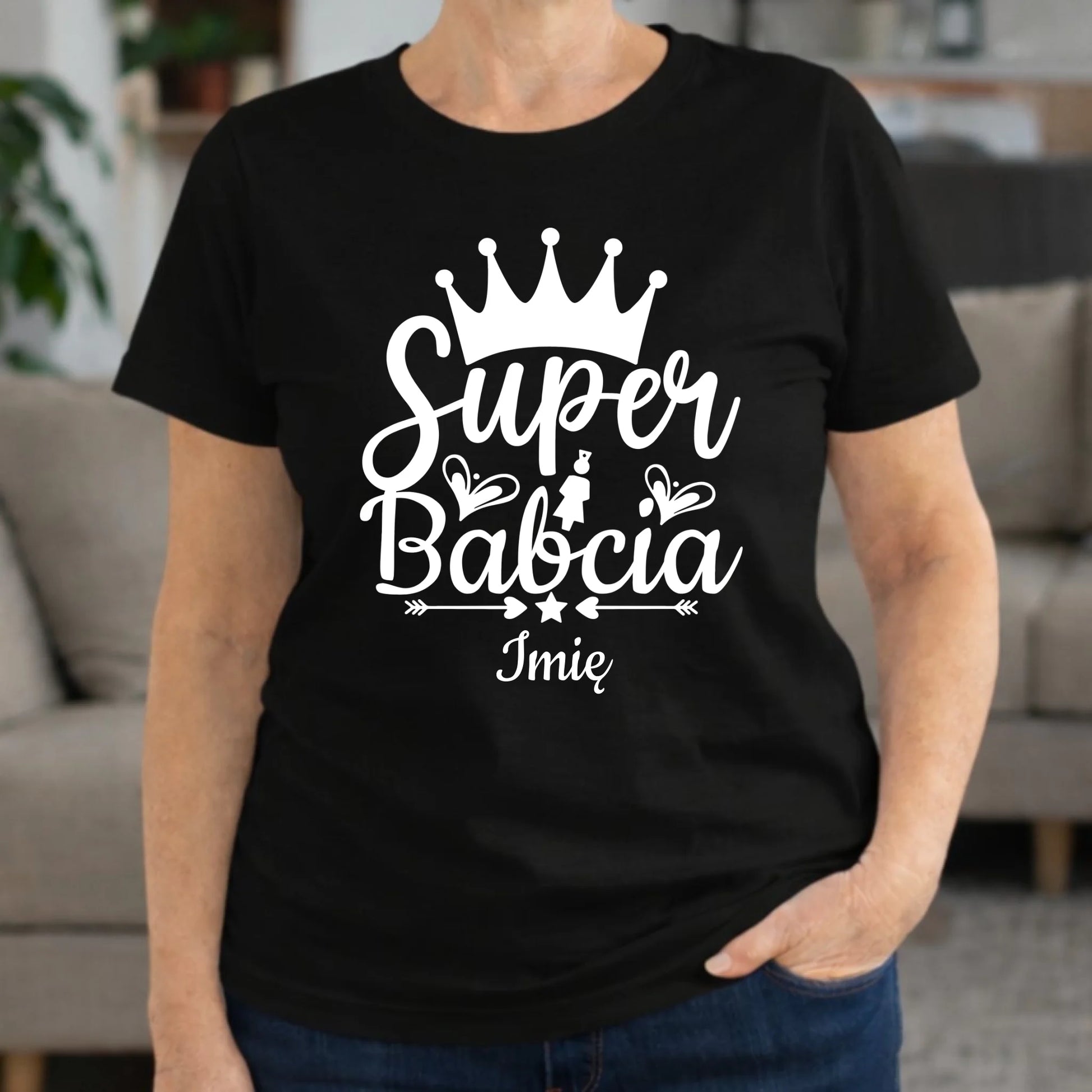 Koszulka dla babci - Super Babcia - personalizowana B03 - StoryCups.pl