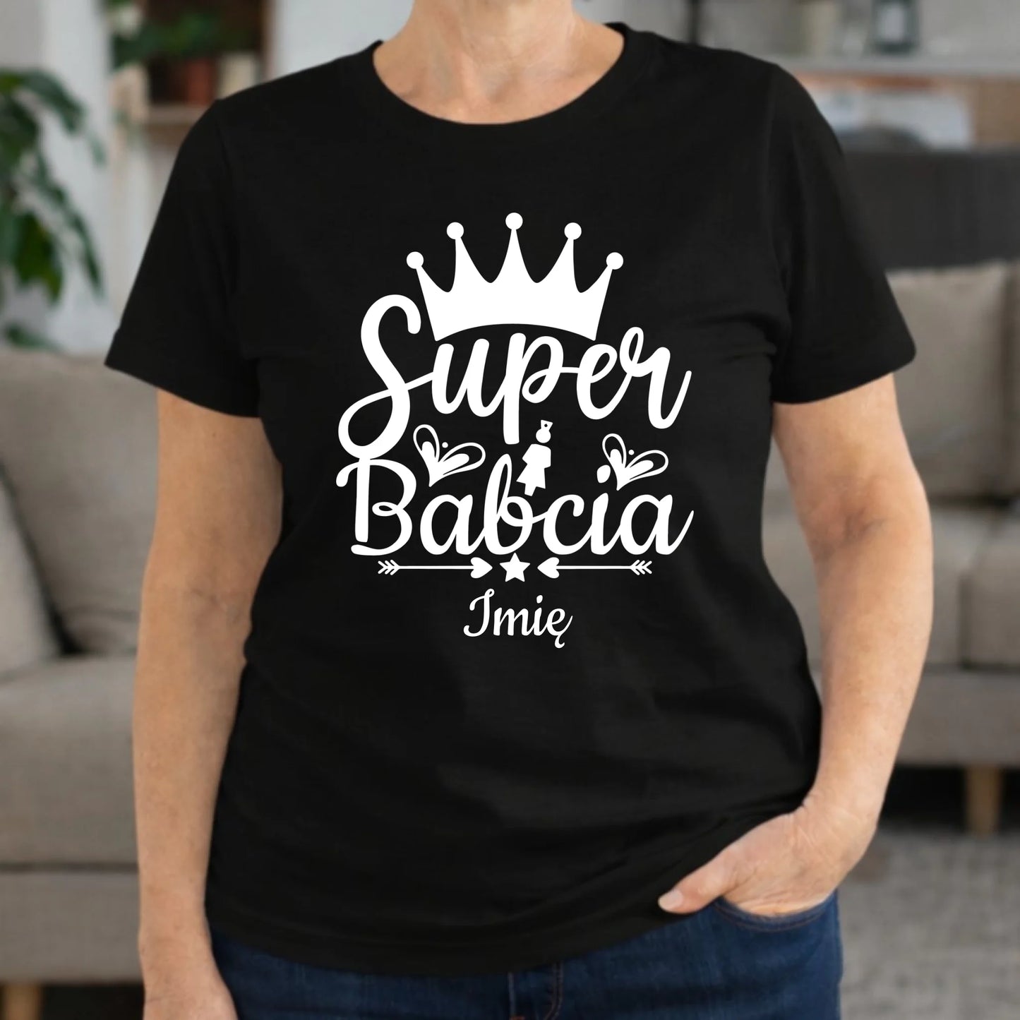 Koszulka dla babci - Super Babcia - personalizowana B03 - StoryCups.pl