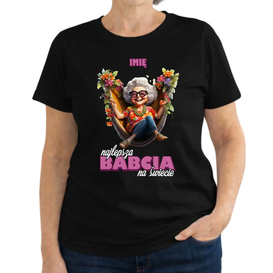 Koszulka dla babci - Najlepsza Babcia na świecie - personalizowana B14 - StoryCups.pl