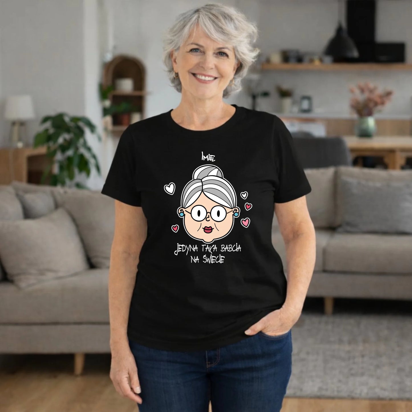 Koszulka dla babci - Jedyna taka babcia na świecie - personalizowana B15 - StoryCups.pl