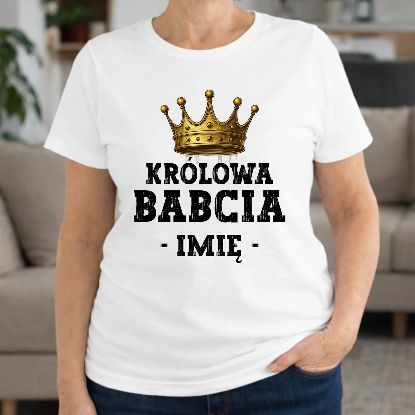 Koszulka dla babci - Królowa Babcia - personalizowana B17 - StoryCups.pl