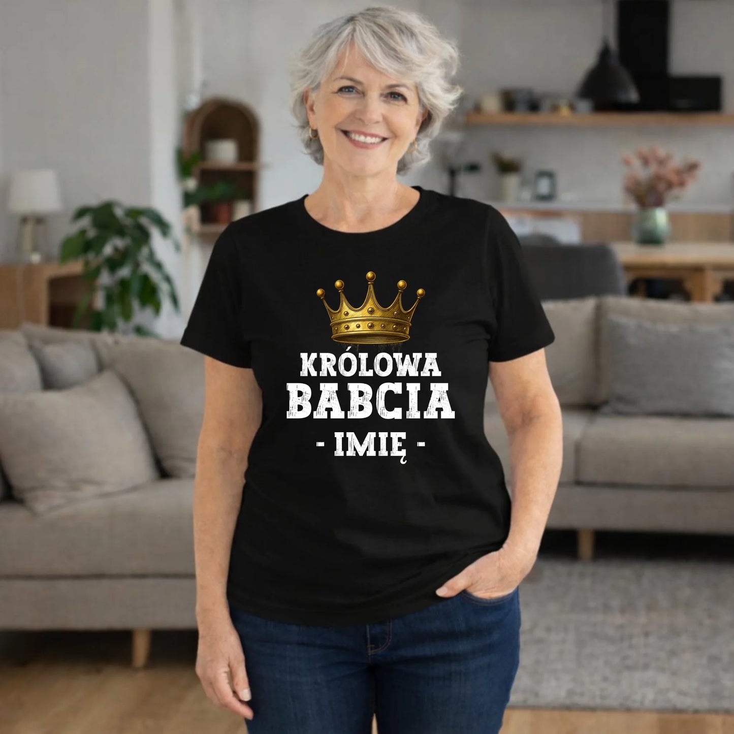 Koszulka dla babci - Królowa Babcia - personalizowana B17 - StoryCups.pl