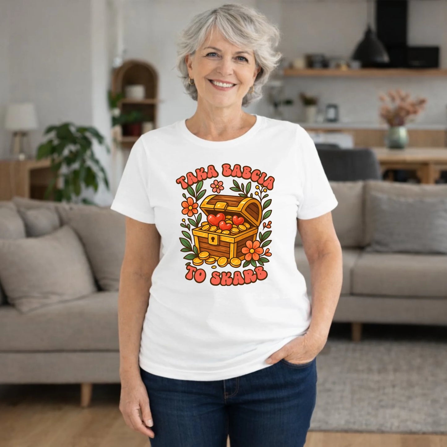 Koszulka dla babci - Taka Babcia to skarb B19 - StoryCups.pl