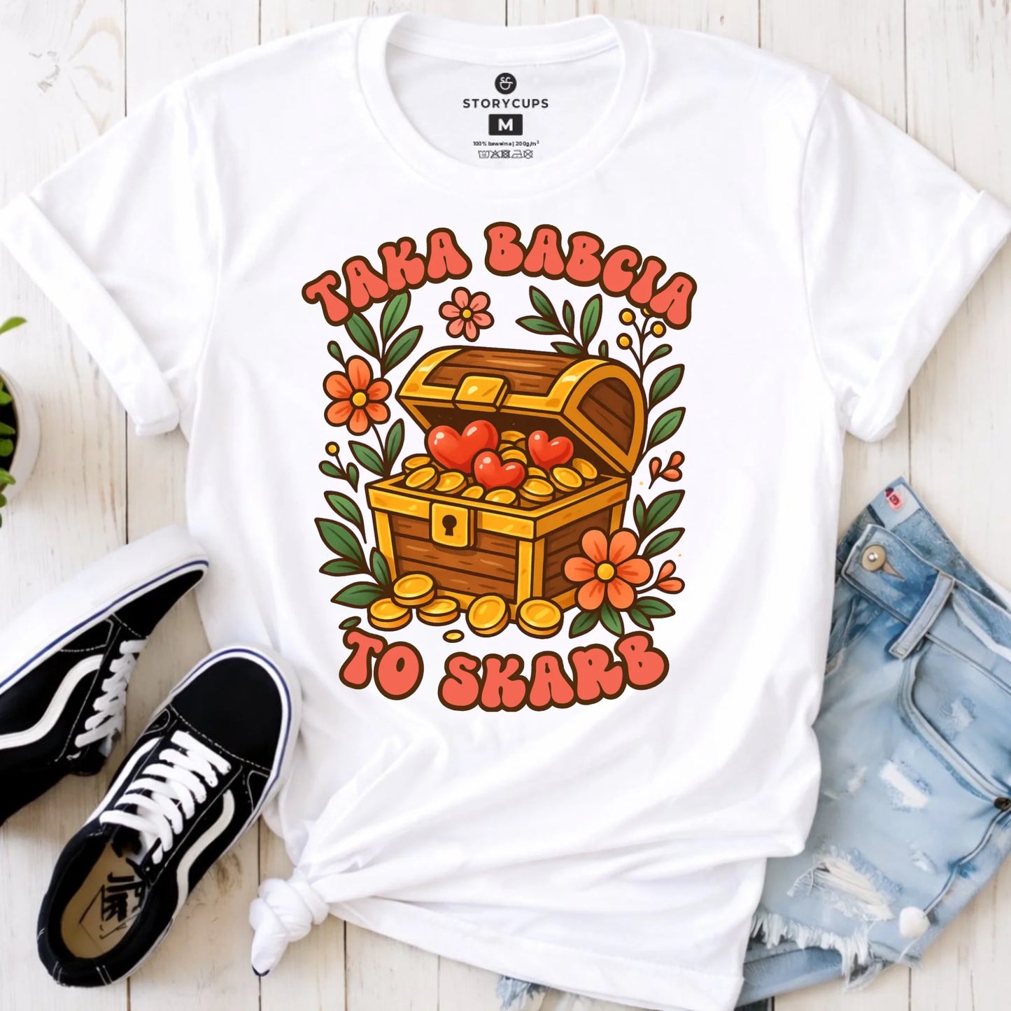 Koszulka dla babci - Taka Babcia to skarb B19 - StoryCups.pl