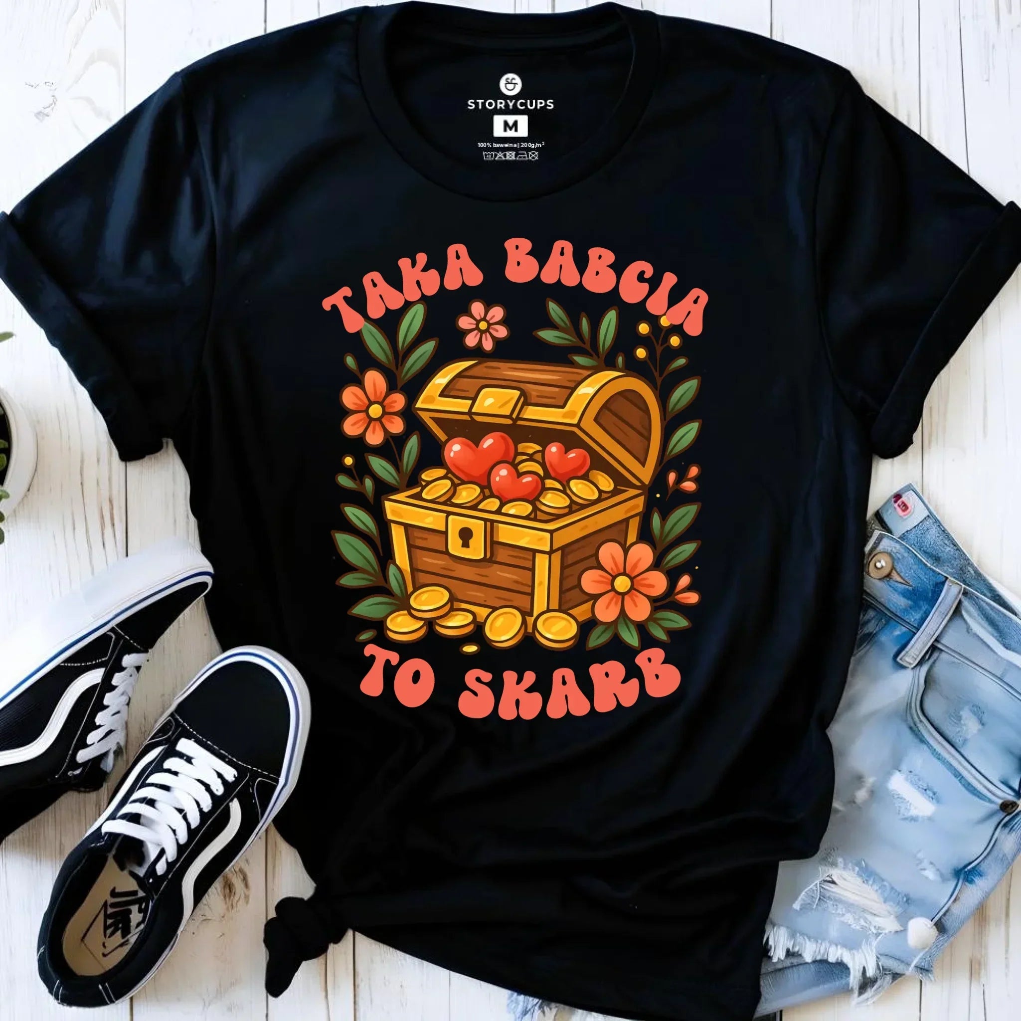 Koszulka dla babci - Taka Babcia to skarb B19 - StoryCups.pl