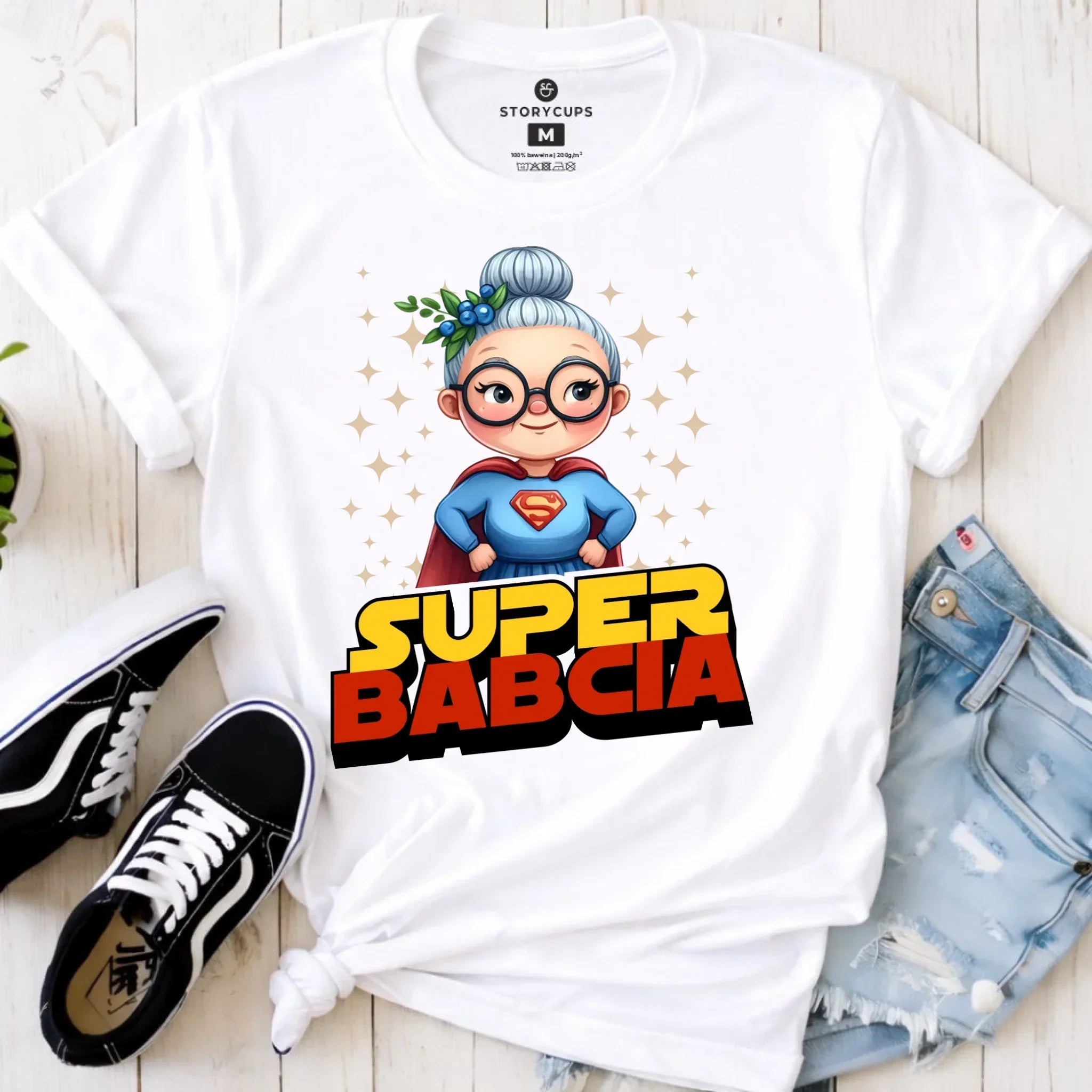 Koszulka dla babci - Super Babcia B29 - StoryCups.pl