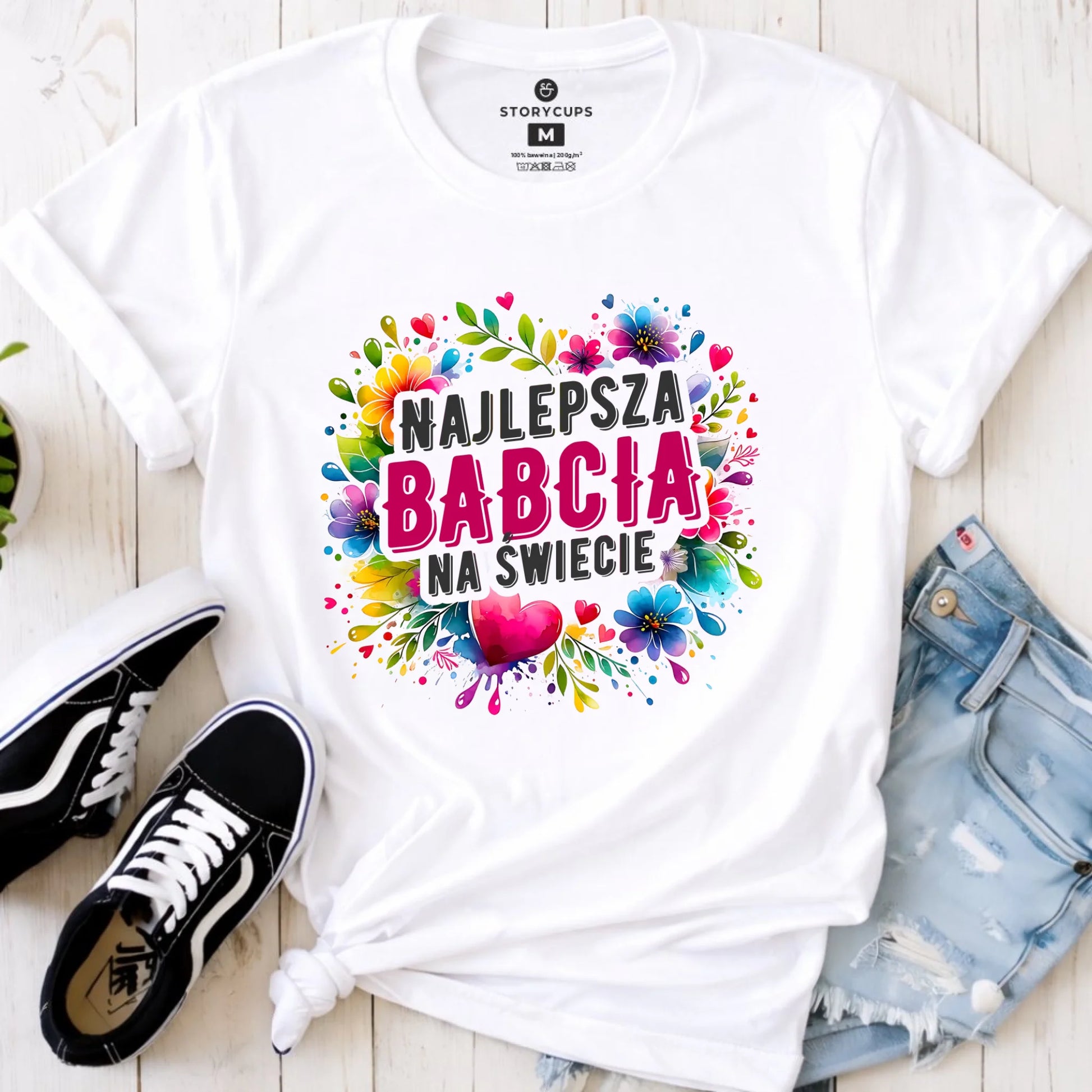 Koszulka dla babci - Najlepsza Babcia na świecie B07 - StoryCups.pl