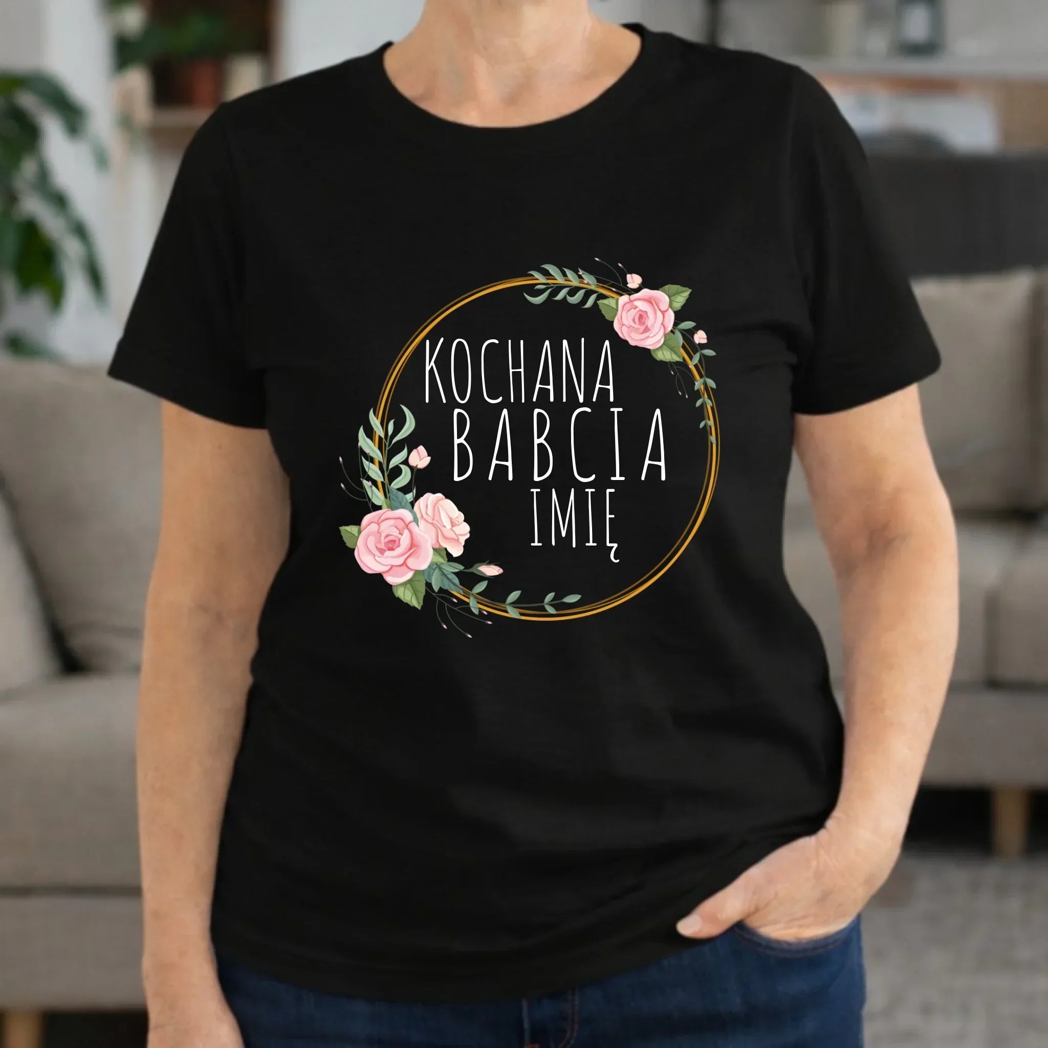 Koszulka dla babci - Kochana Babcia - personalizowana B10 - StoryCups.pl