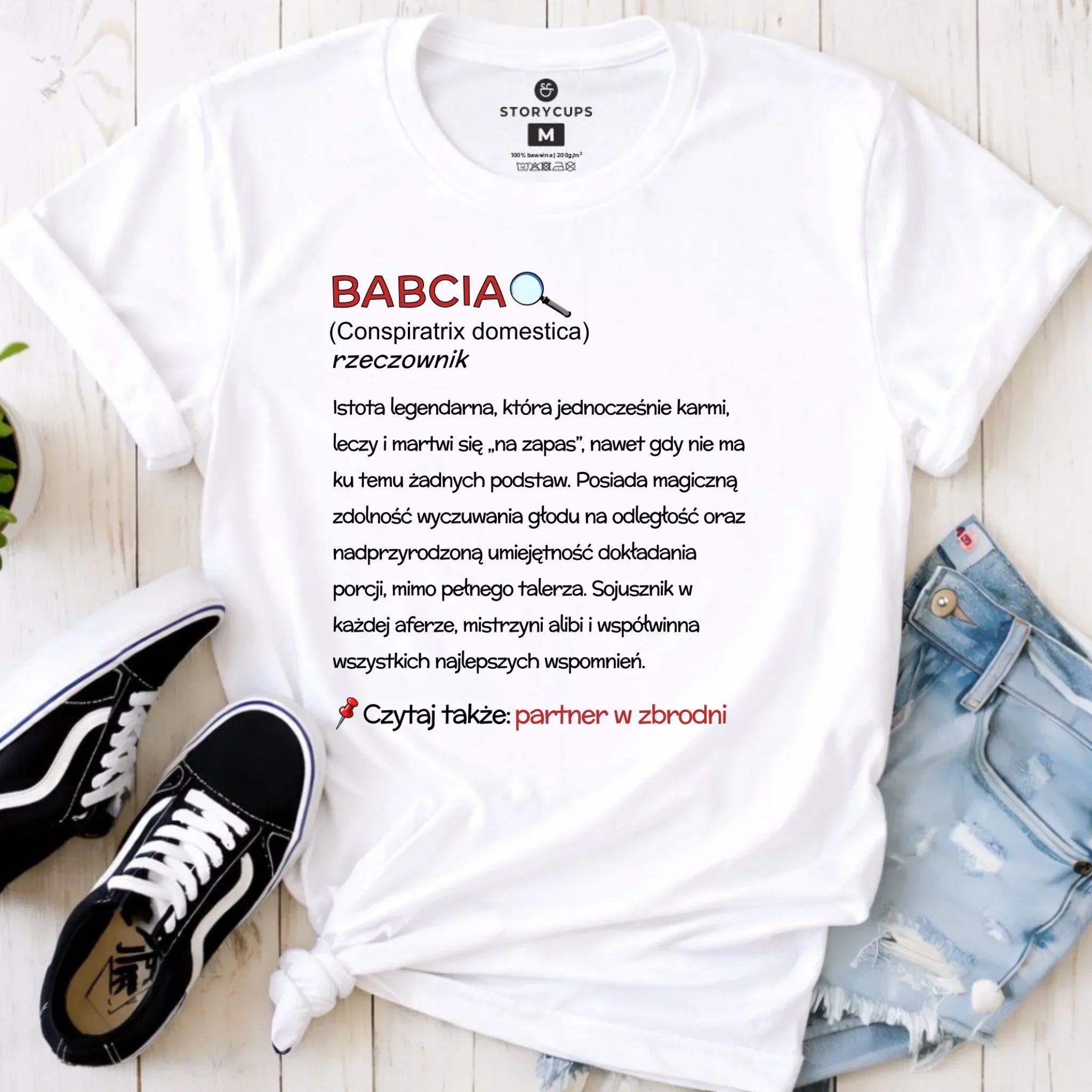 Koszulka dla babci - Babcia śmieszna definicja B35 - StoryCups.pl