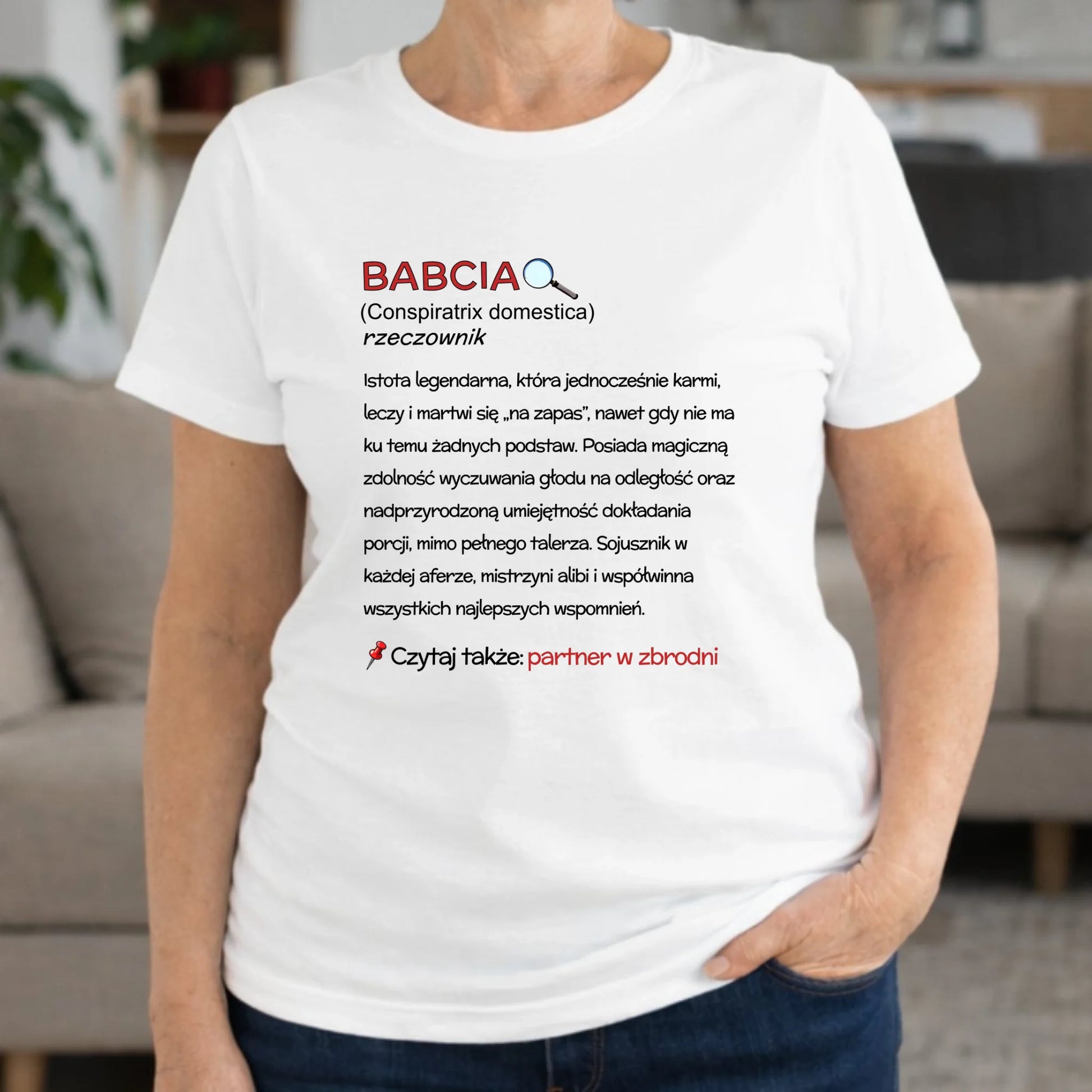 Koszulka dla babci - Babcia śmieszna definicja B35 - StoryCups.pl