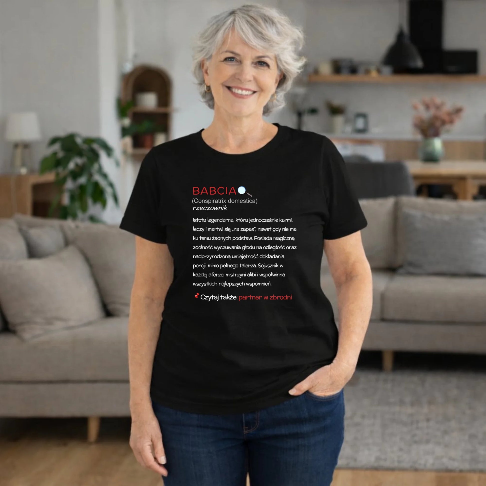 Koszulka dla babci - Babcia śmieszna definicja B35 - StoryCups.pl