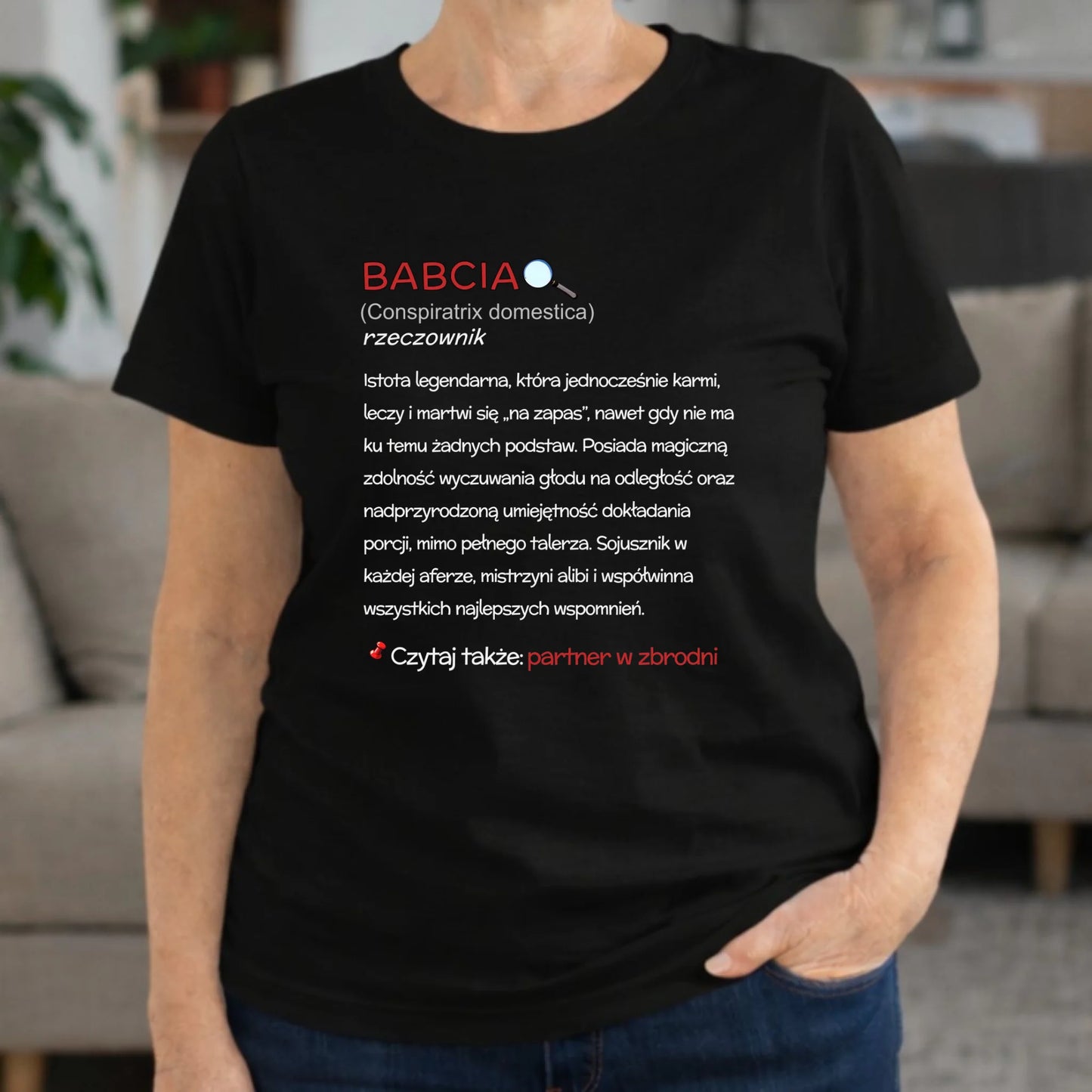 Koszulka dla babci - Babcia śmieszna definicja B35 - StoryCups.pl