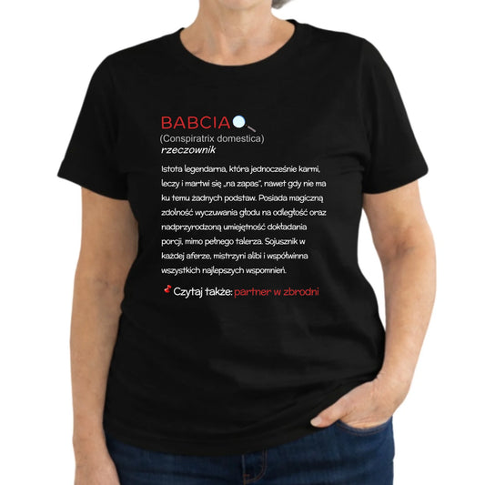 Koszulka dla babci - Babcia śmieszna definicja B35 - StoryCups.pl