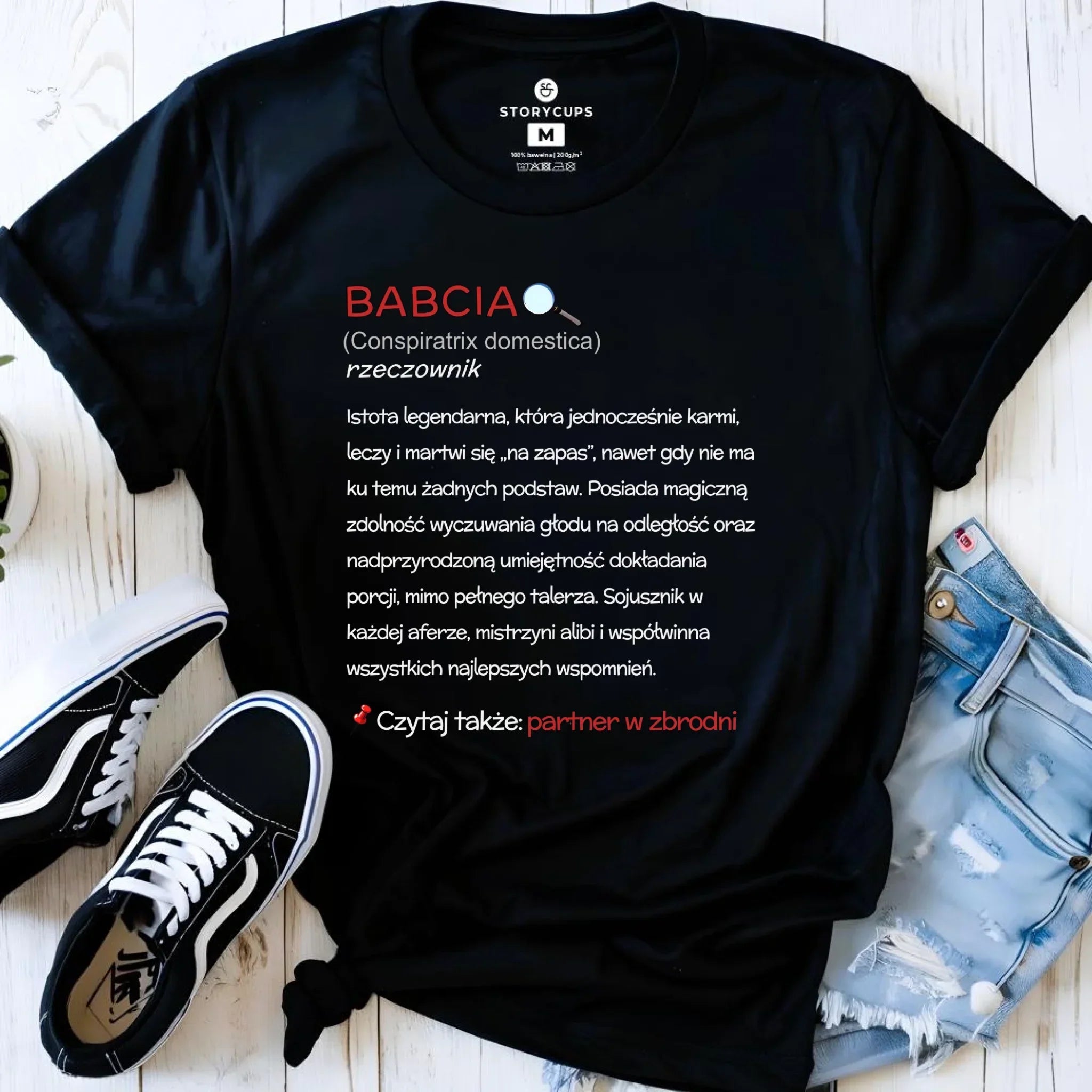 Koszulka dla babci - Babcia śmieszna definicja B35 - StoryCups.pl