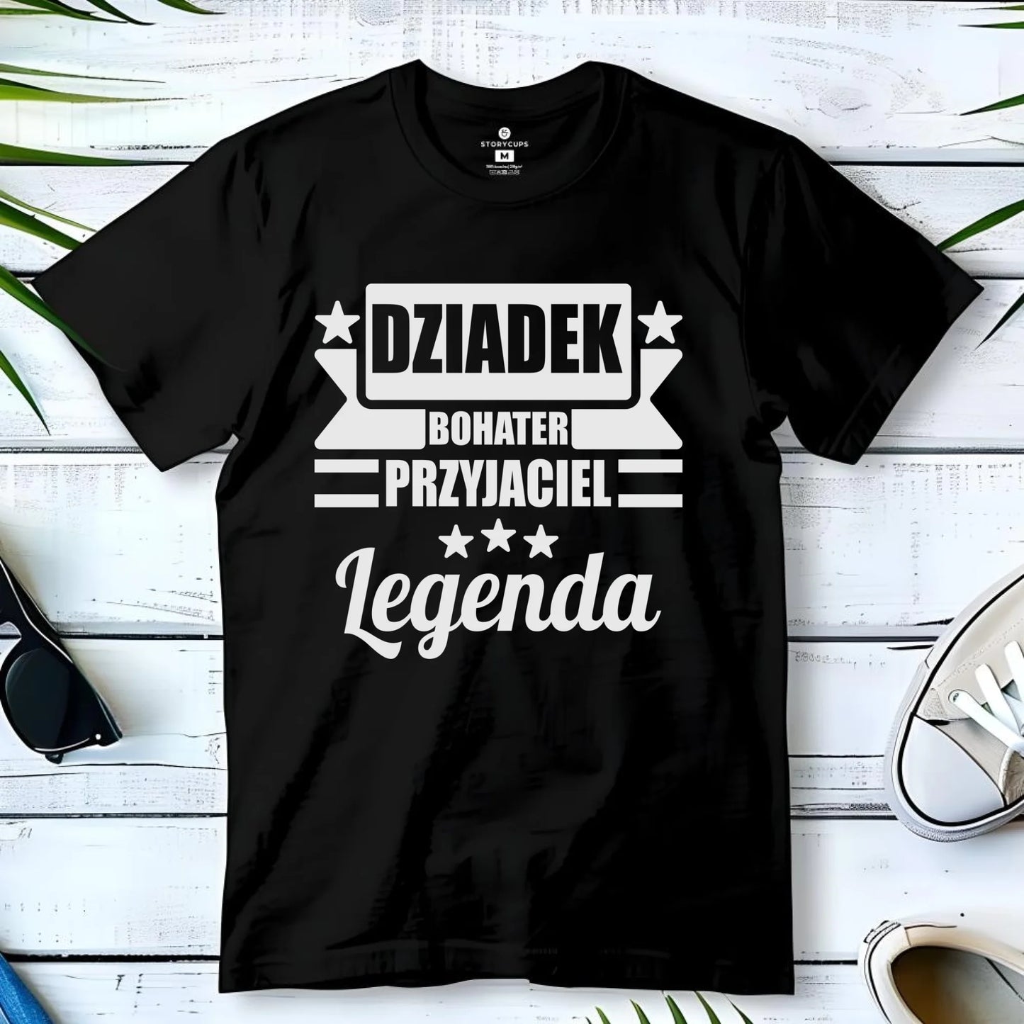Koszulka dla dziadka - Bohater przyjaciel legenda D20 - StoryCups.pl