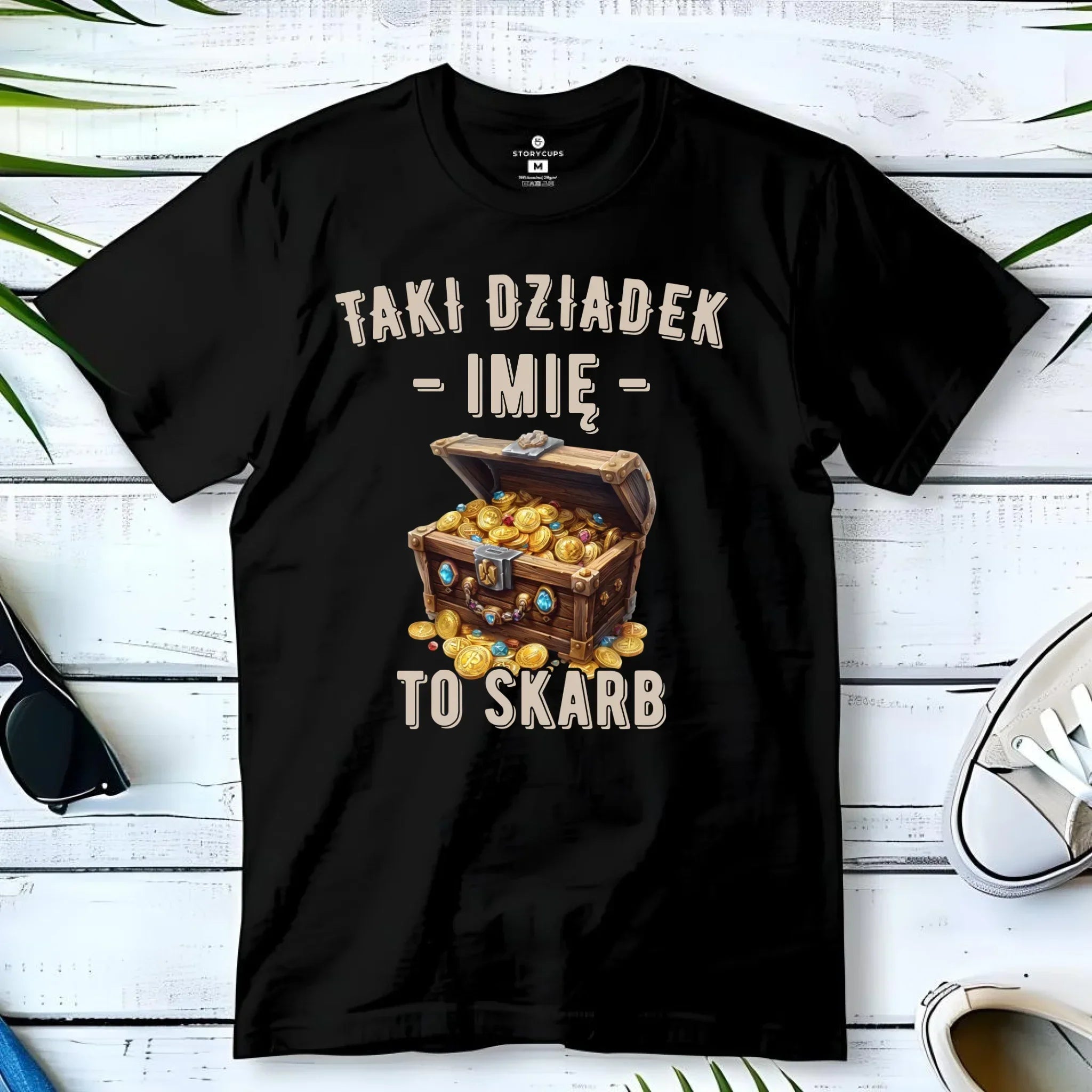 Koszulka dla dziadka - Taki dziadek to skarb - personalizowana D19 - StoryCups.pl
