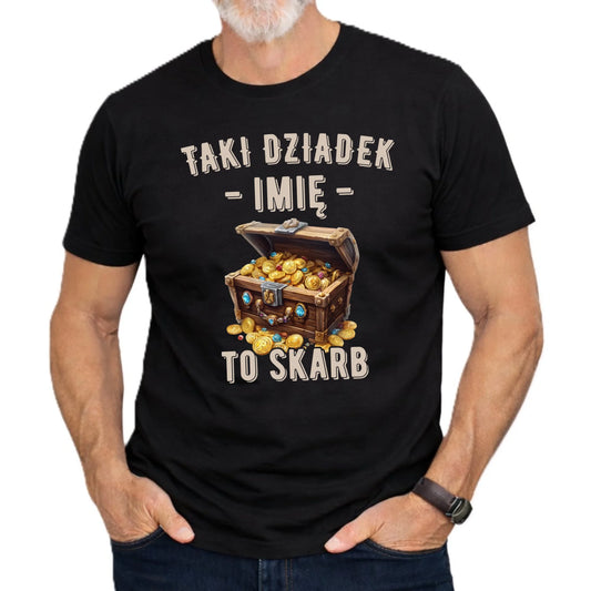 Koszulka dla dziadka - Taki dziadek to skarb - personalizowana D19 - StoryCups.pl