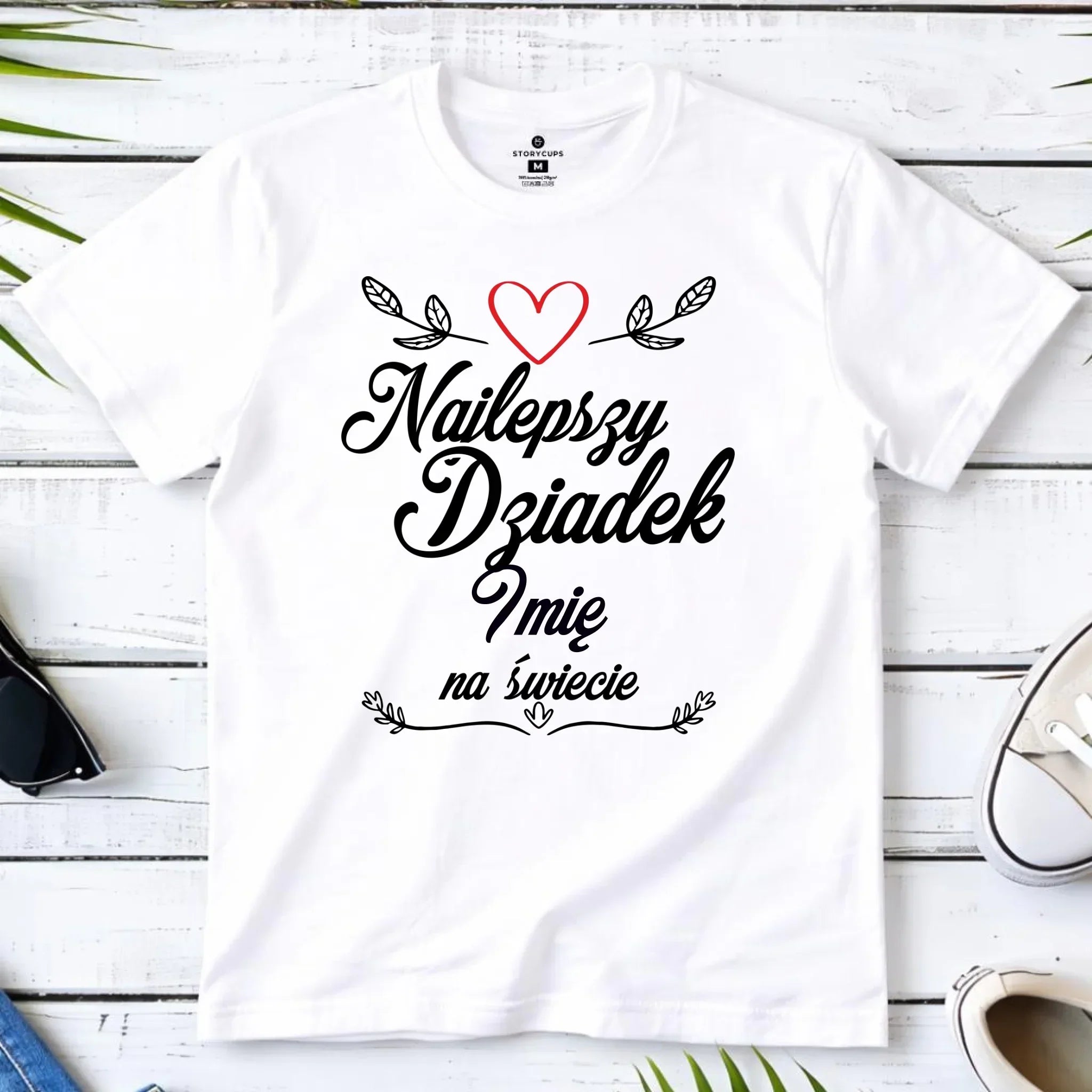 Koszulka dla dziadka - Najlepszy dziadek na Świecie - personalizowana D12 - StoryCups.pl
