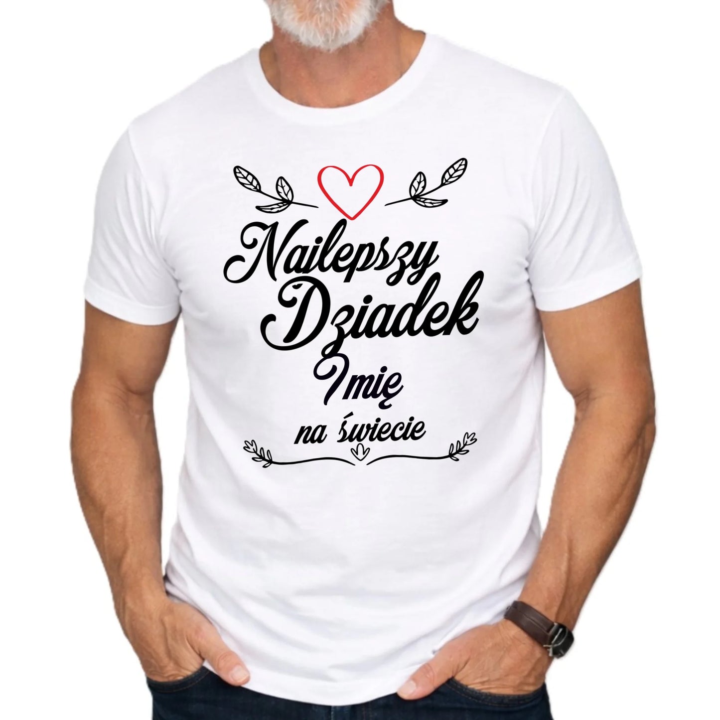 Koszulka dla dziadka - Najlepszy dziadek na Świecie - personalizowana D12 - StoryCups.pl