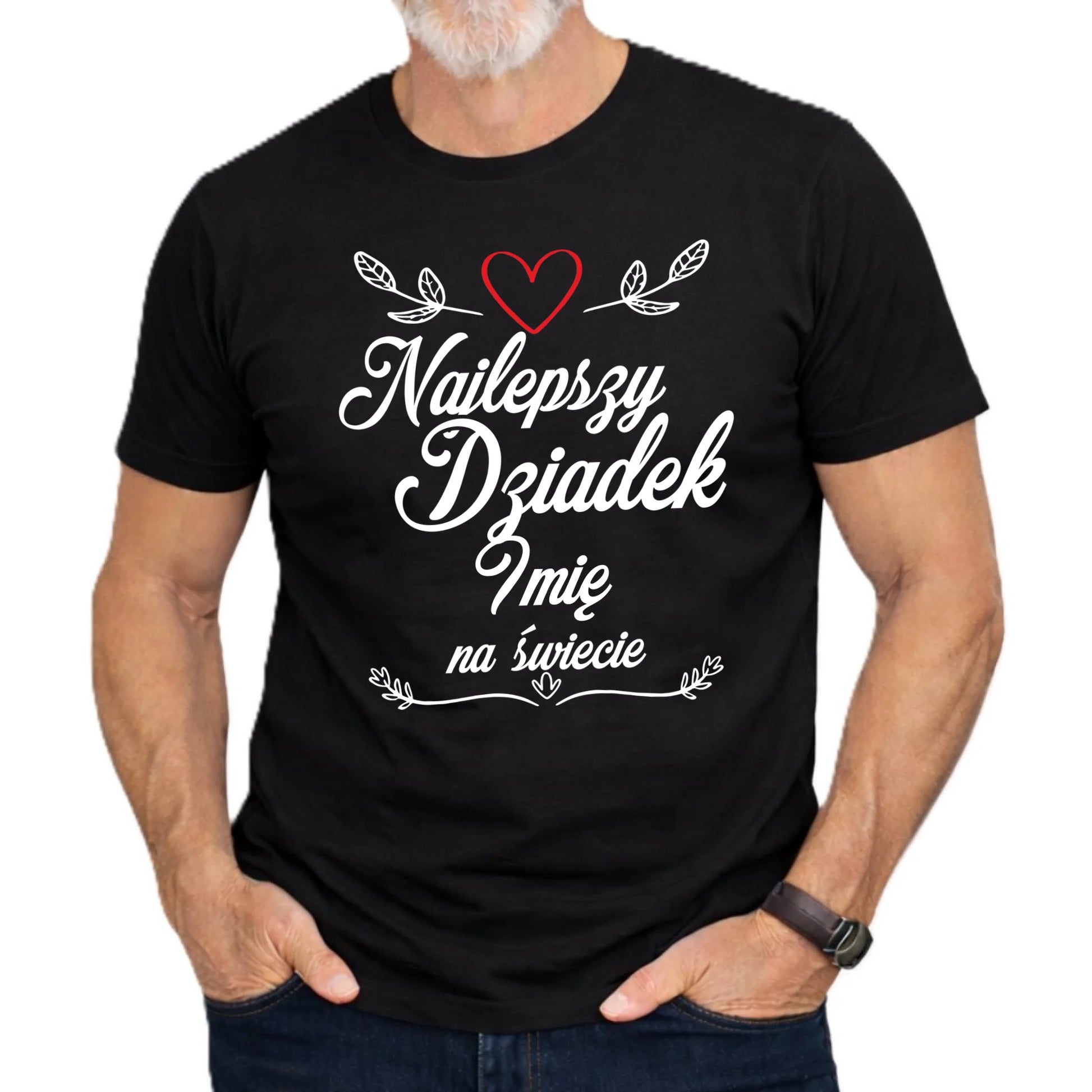 Koszulka dla dziadka - Najlepszy dziadek na Świecie - personalizowana D12 - StoryCups.pl