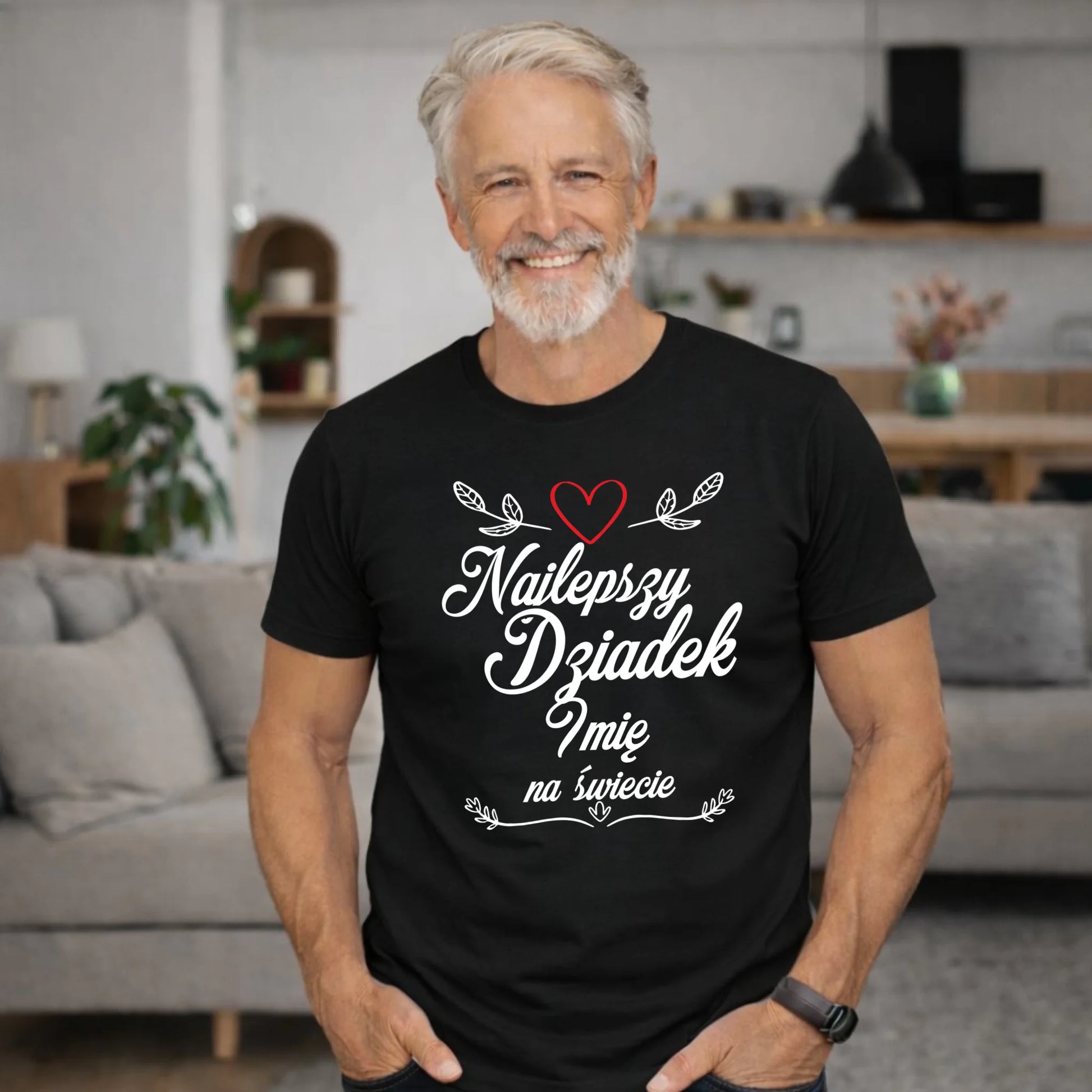 Koszulka dla dziadka - Najlepszy dziadek na Świecie - personalizowana D12 - StoryCups.pl