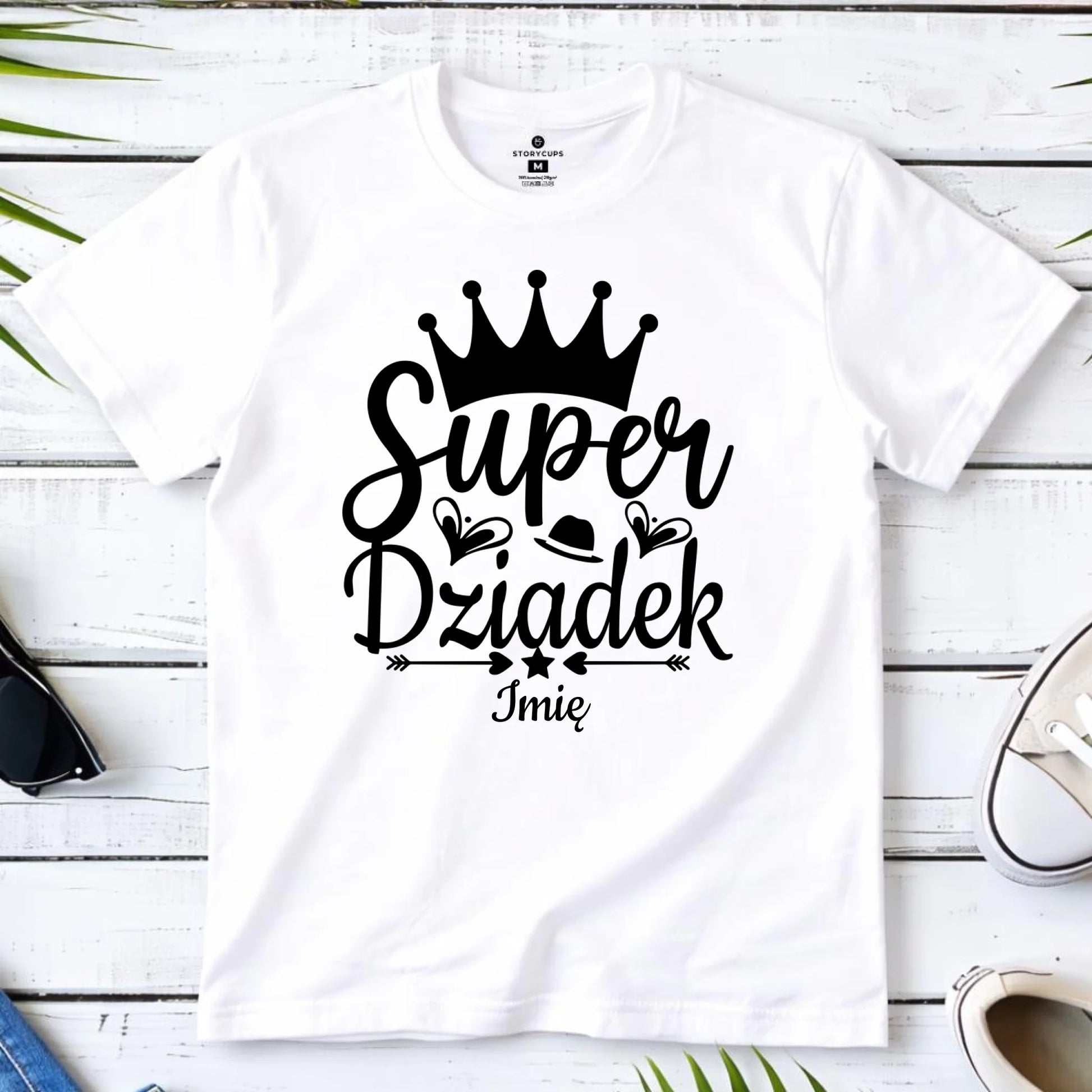 Koszulka dla dziadka - Super Dziadek - personalizowana D03 - StoryCups.pl