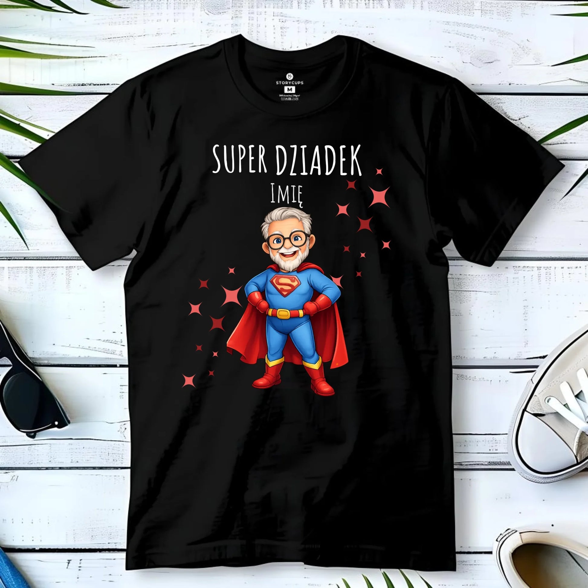 Koszulka dla dziadka - Super Dziadek - personalizowana D02 - StoryCups.pl
