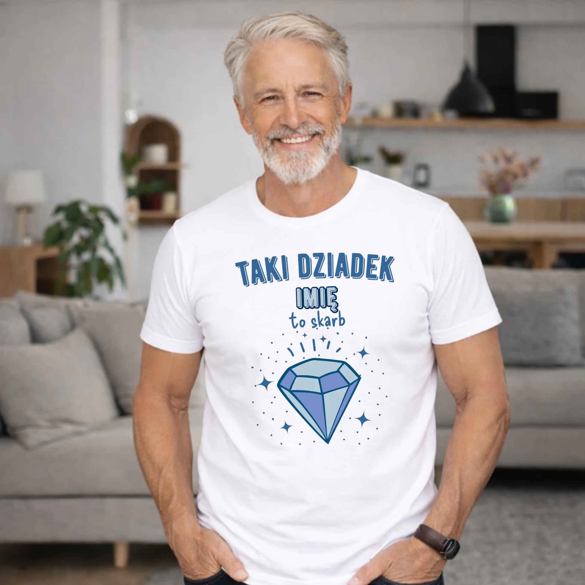 Koszulka dla dziadka - Taki Dziadek to skarb - personalizowana D06 - StoryCups.pl