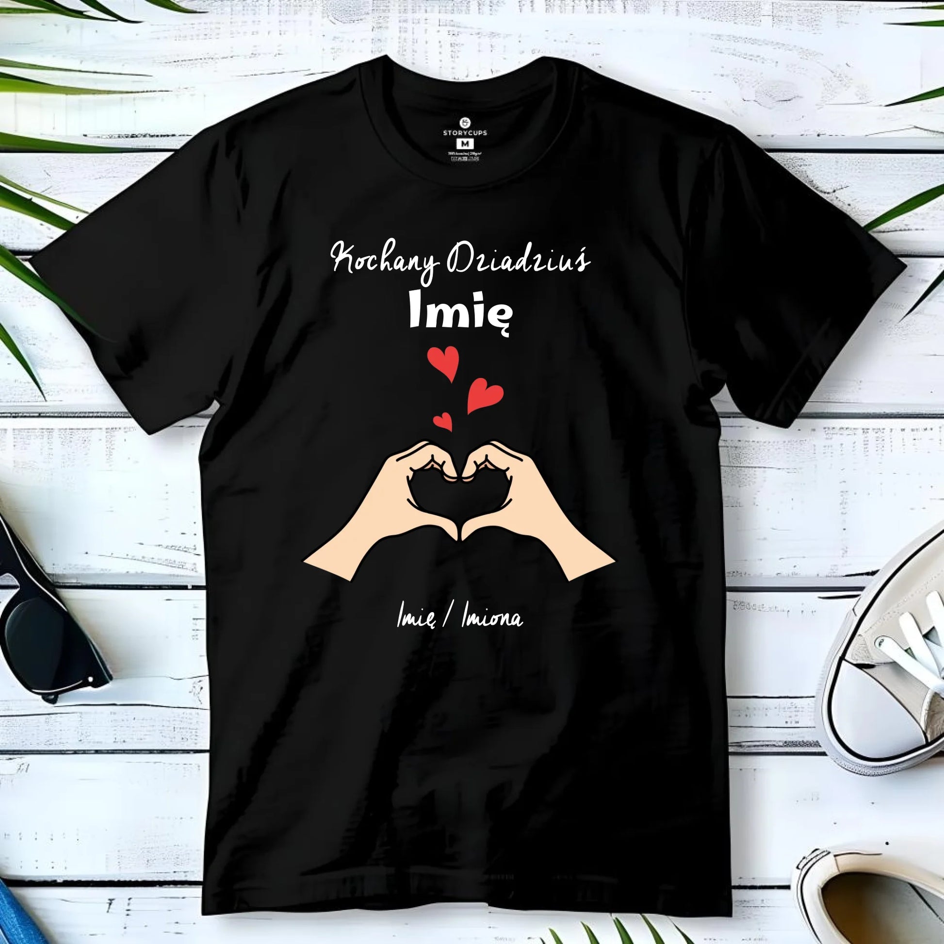 Koszulka dla dziadka - Kochany Dziadek podpis - personalizowana D13 - StoryCups.pl