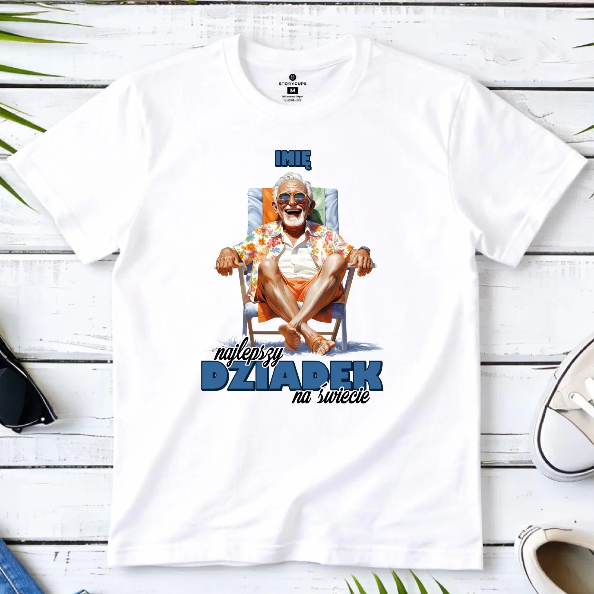 Koszulka dla dziadka - Najlepszy Dziadek na świecie - personalizowana D14 - StoryCups.pl